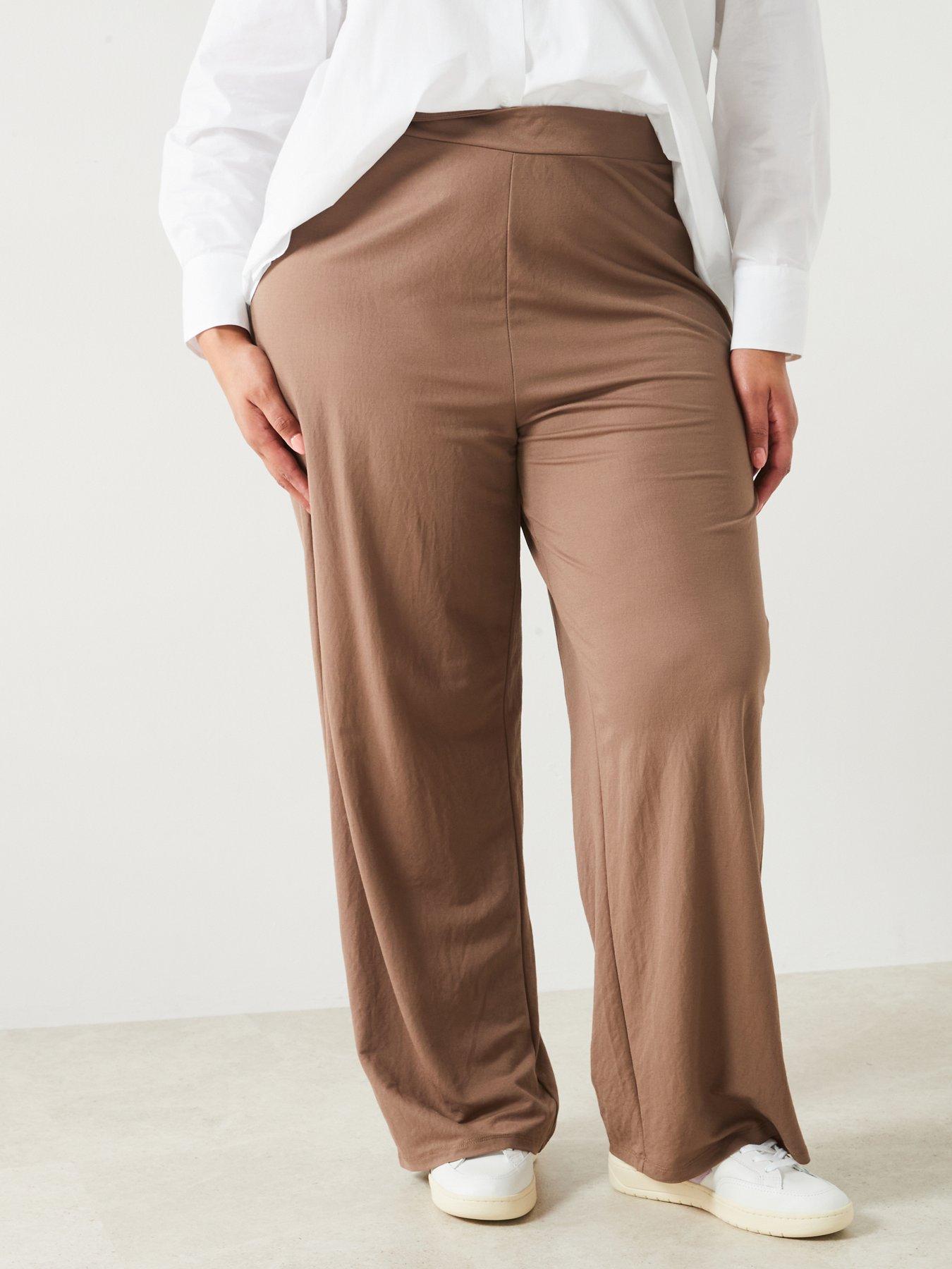 only-curve-straight-leg-trousers-brown