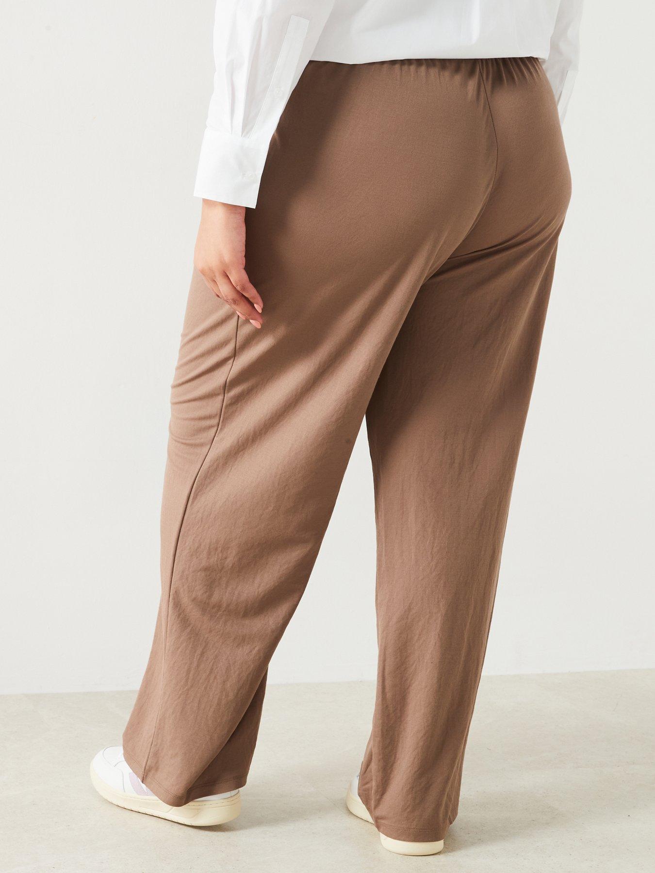 only-curve-straight-leg-trousers-brownstillFront