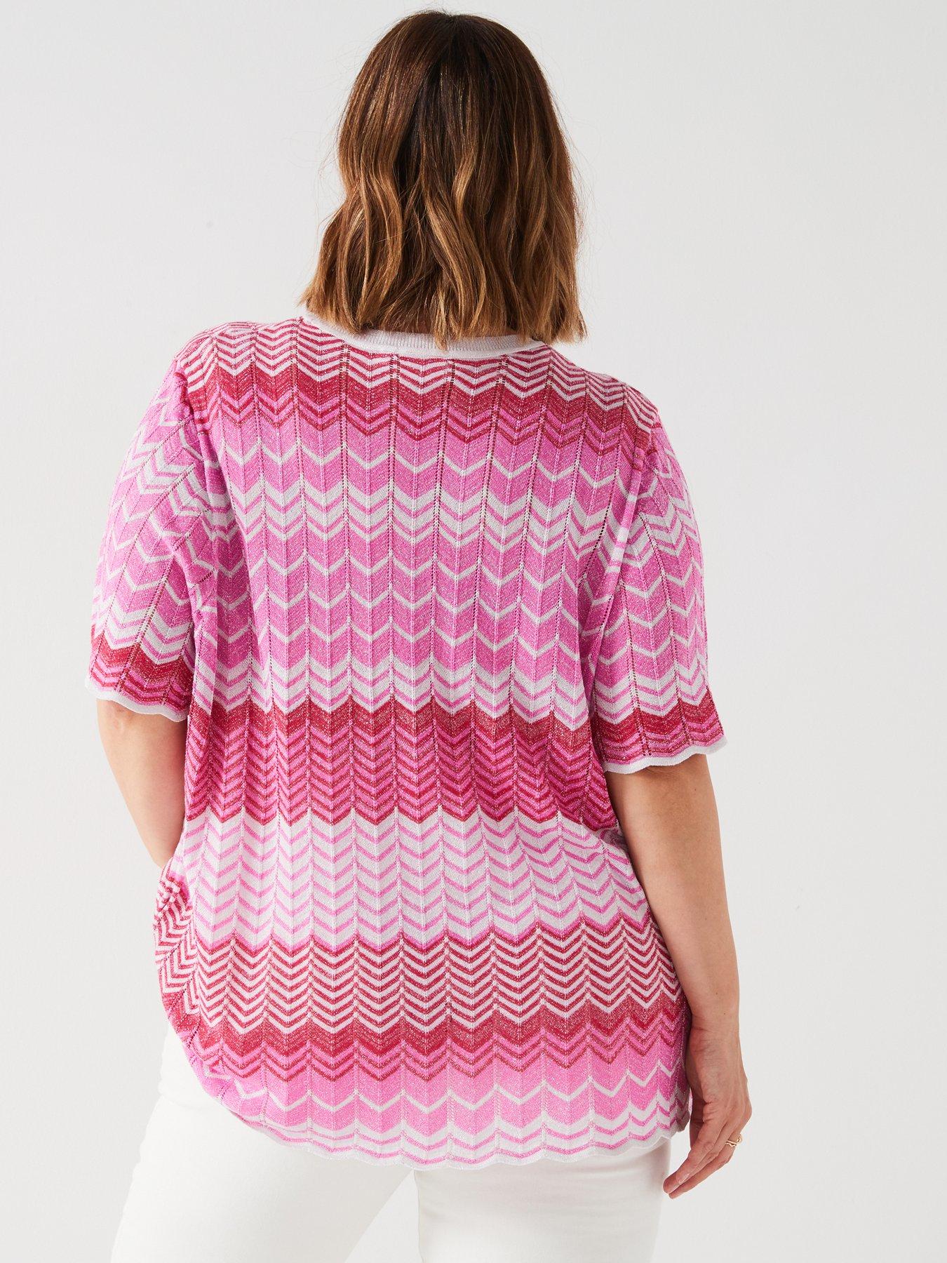 only-curve-knitted-zig-zag-top-pinkstillFront