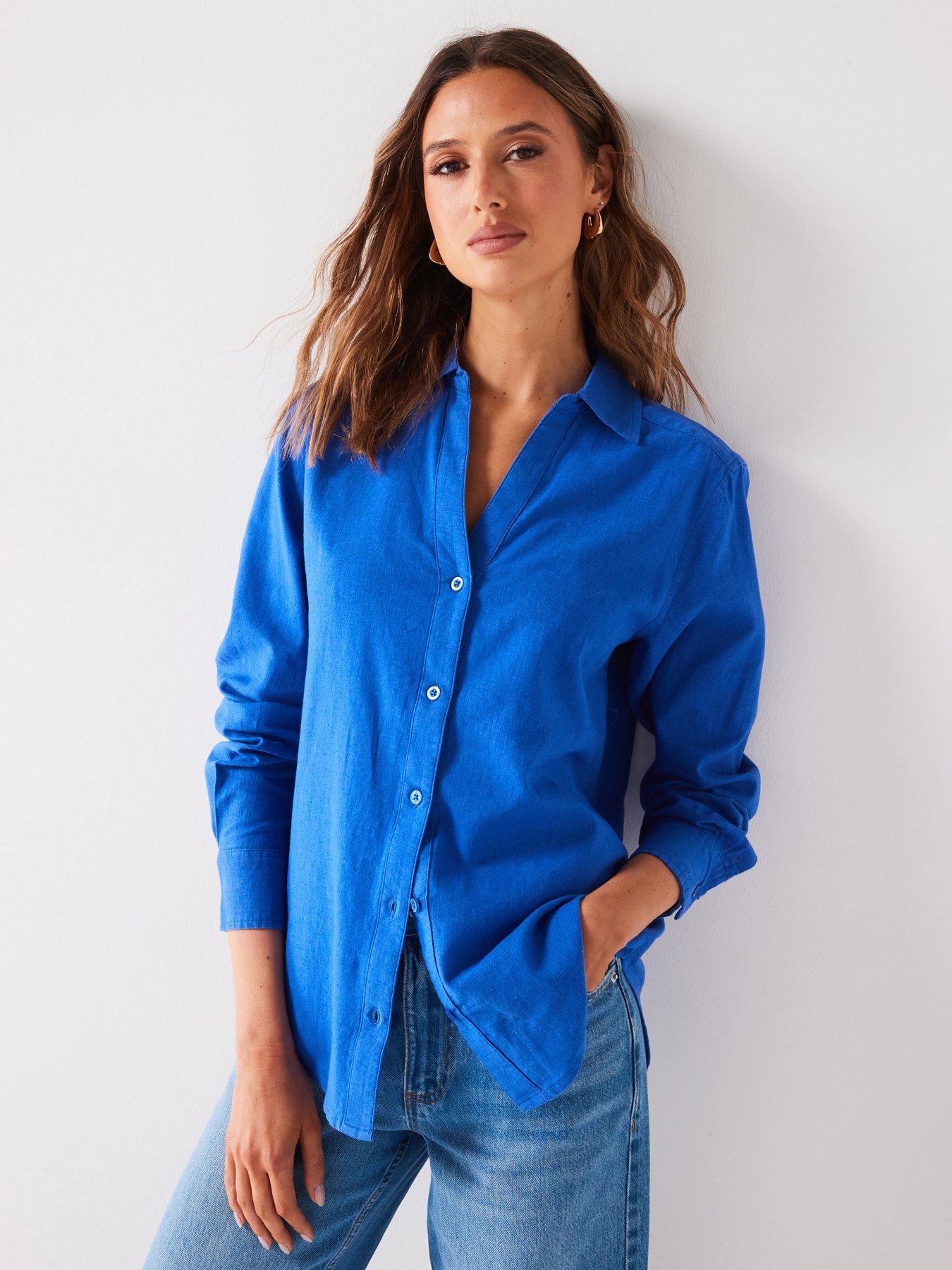 v-by-very-linen-oversized-shirt-blue