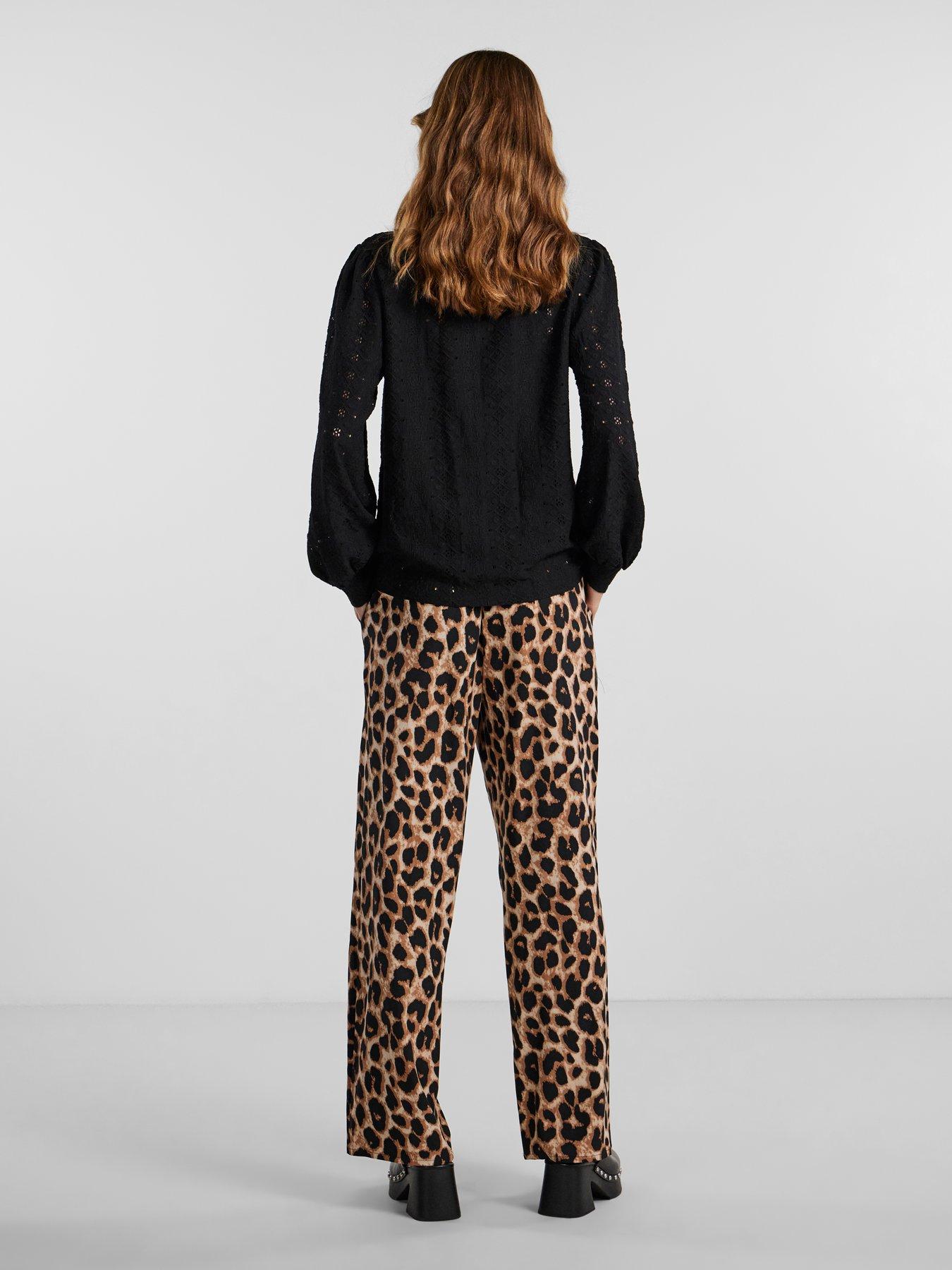 pieces-leopard-print-high-waist-trousers-blackstillFront