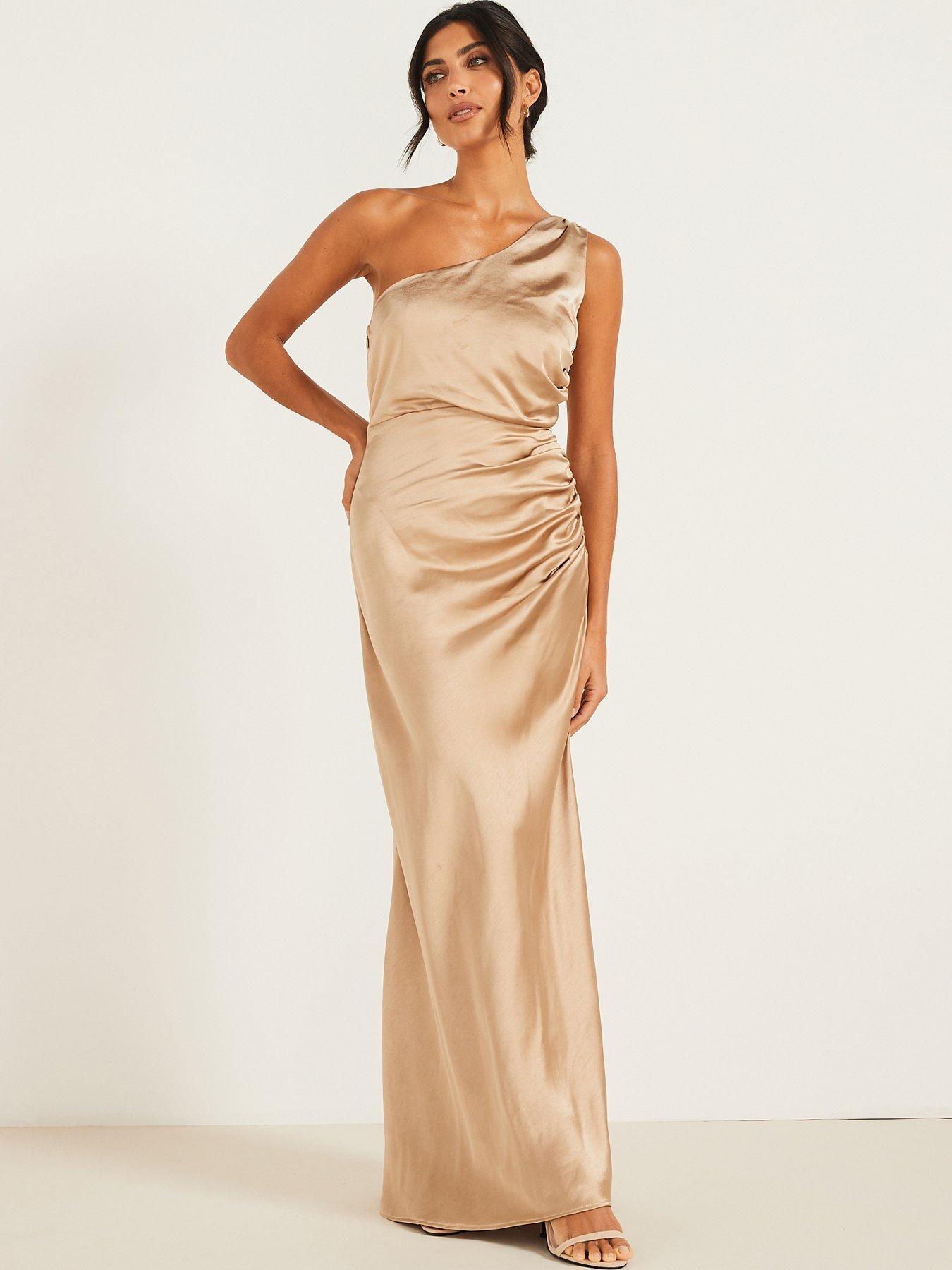 six-stories-one-shoulder-satin-bridesmaid-dress-champagne