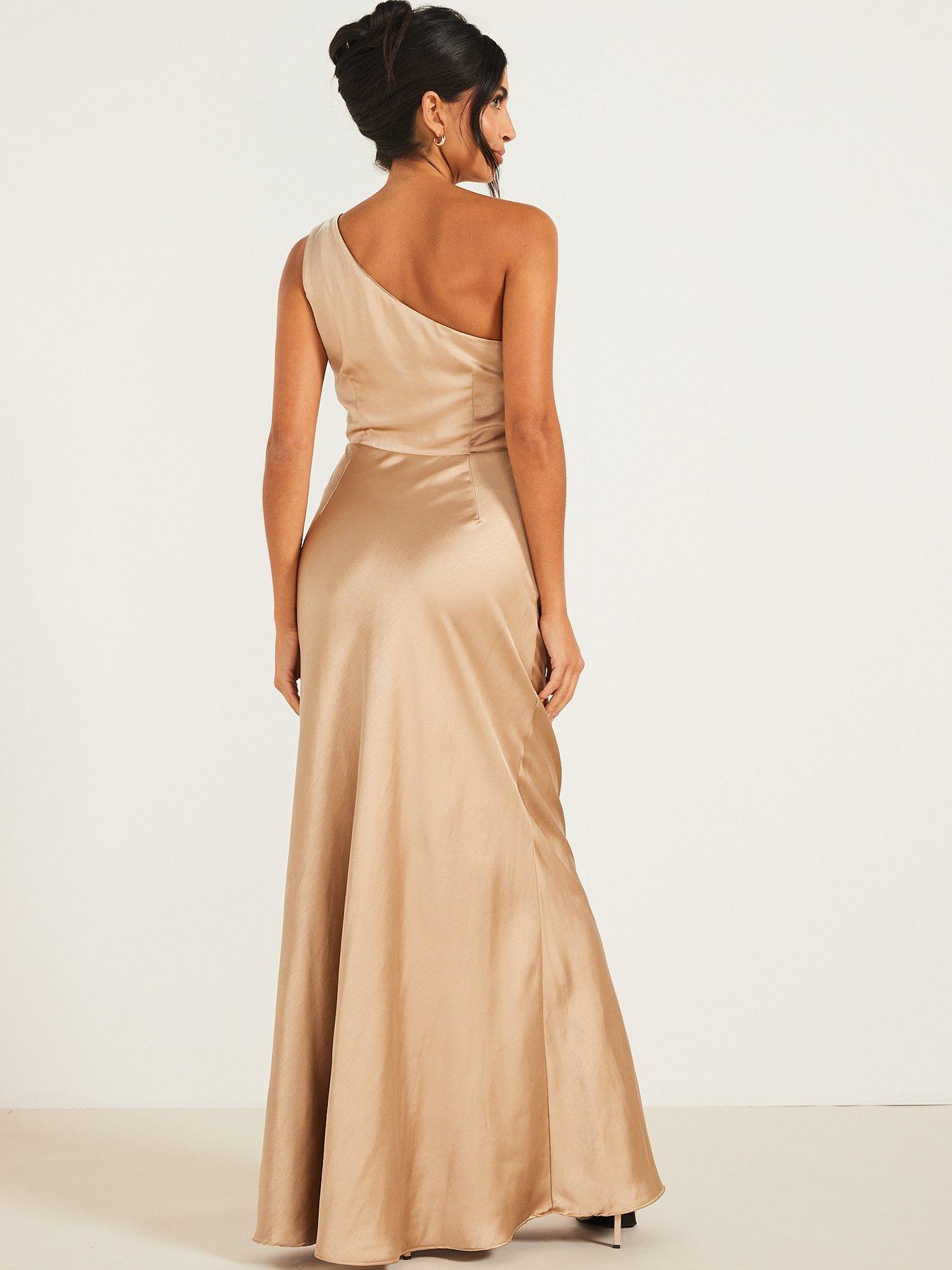 six-stories-one-shoulder-satin-bridesmaid-dress-champagnestillFront