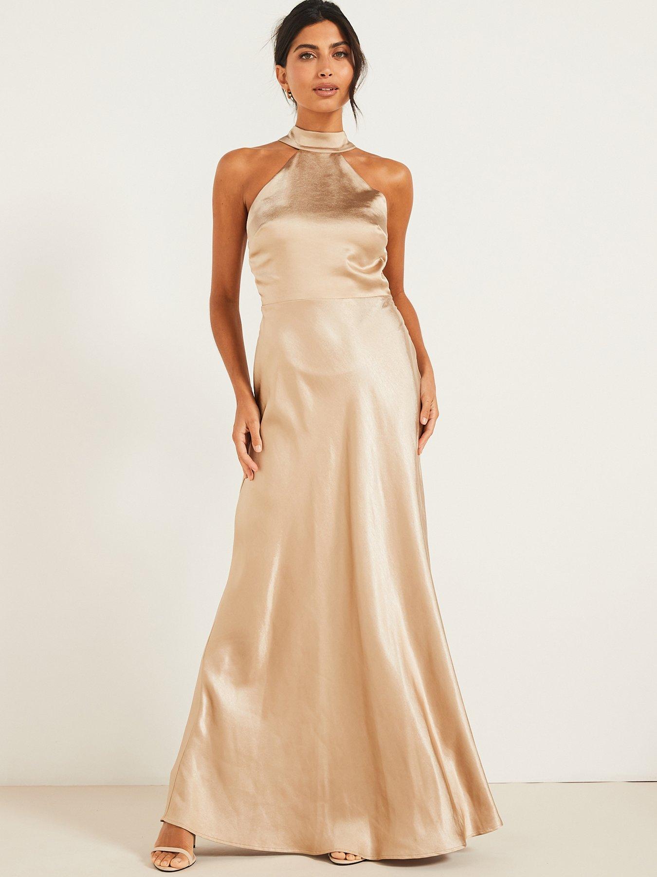 six-stories-halter-neck-satin-bridesmaid-dress-champagne