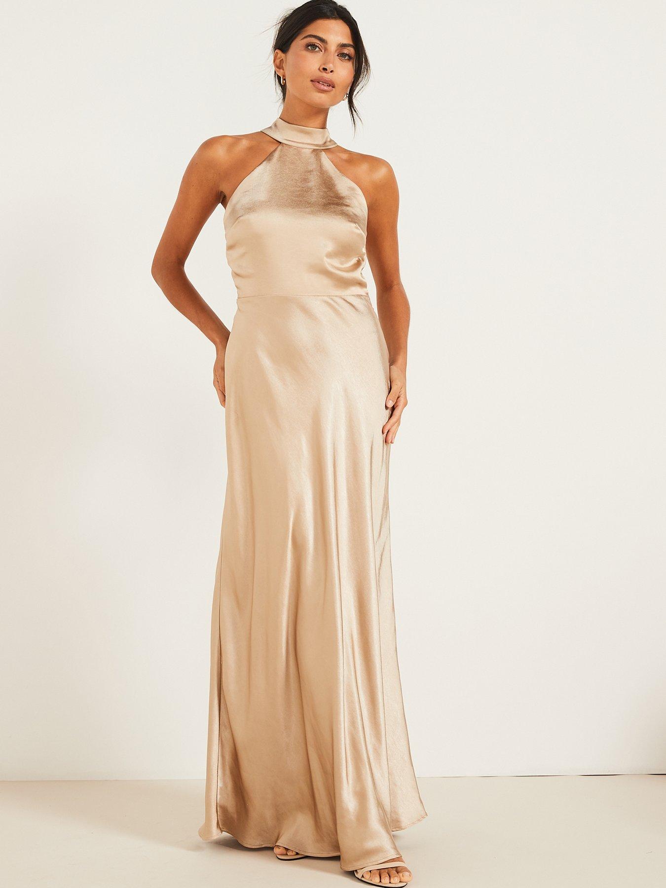 six-stories-halter-neck-satin-bridesmaid-dress-champagneback