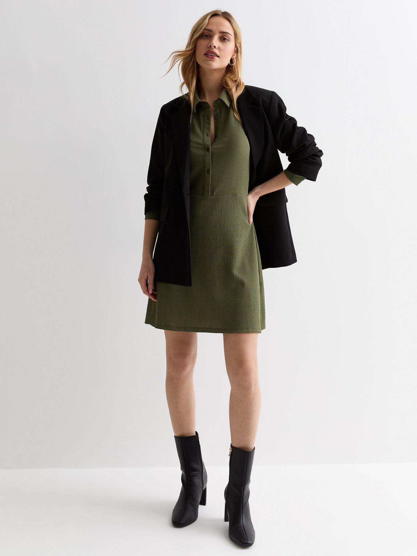 new-look-khaki-crinkle-jersey-mini-shirt-dressback