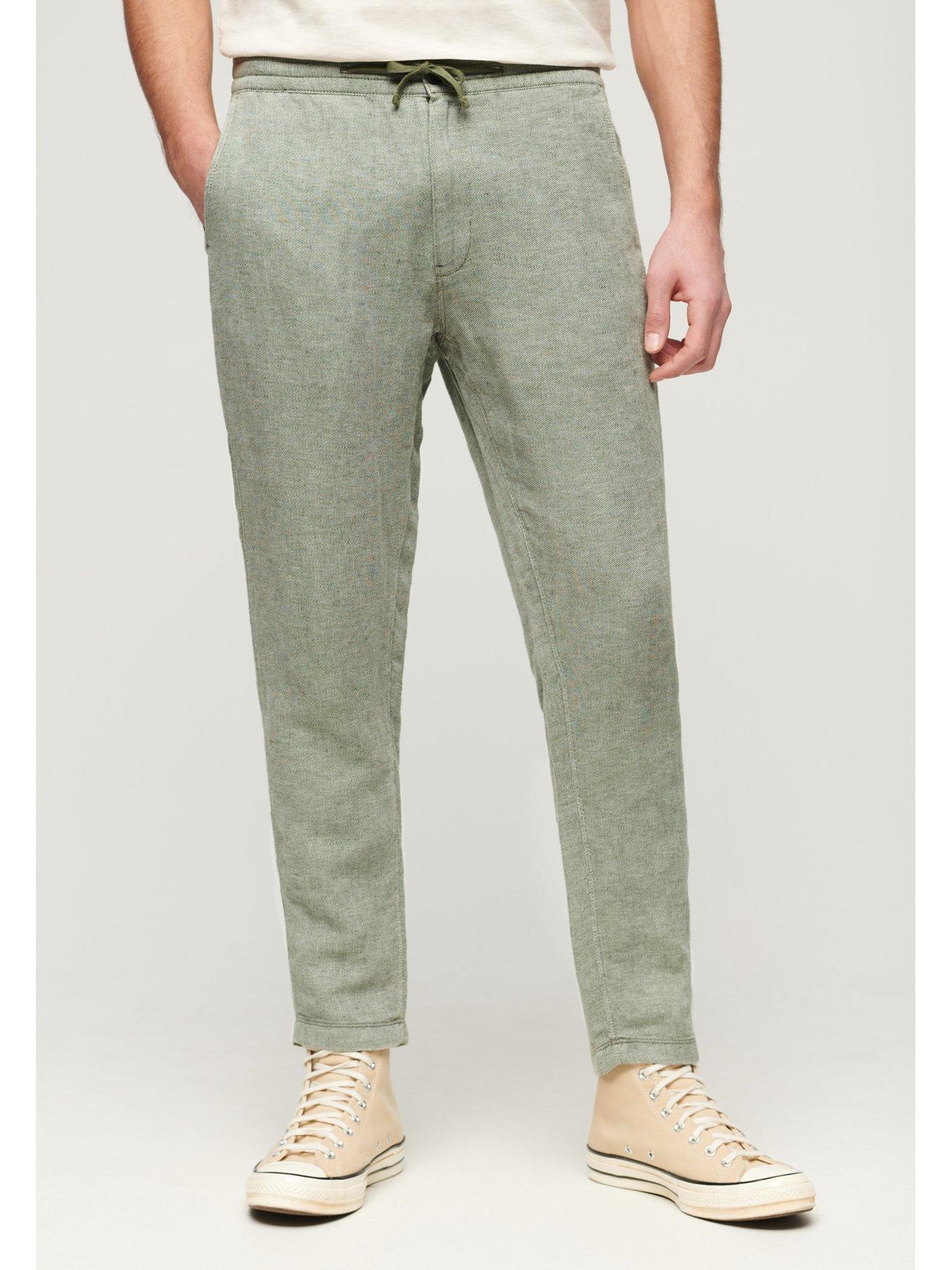 superdry-drawstring-linen-trousers-green