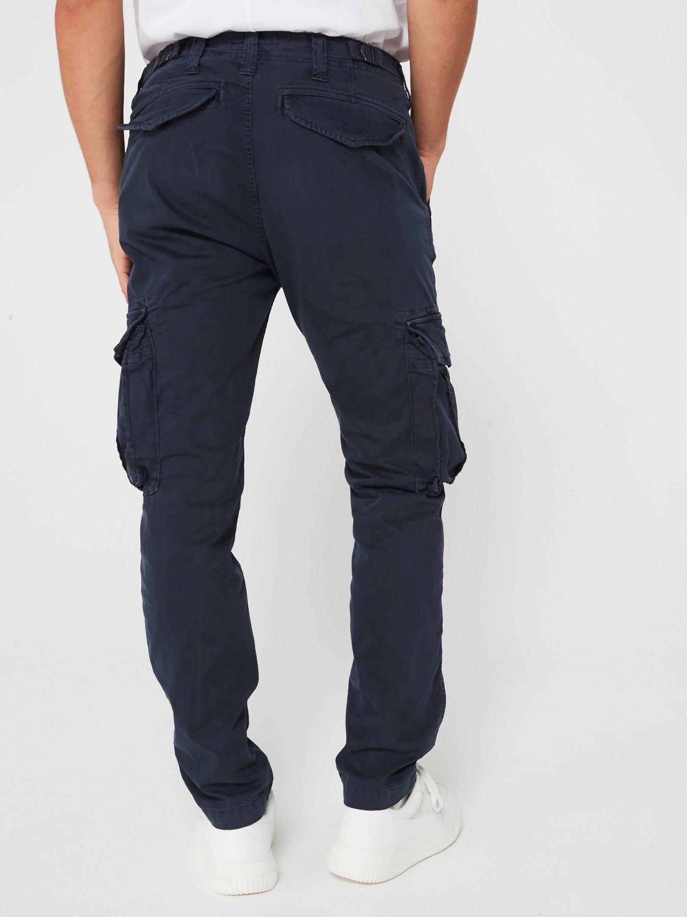 superdry-core-cargo-trousers-navystillFront