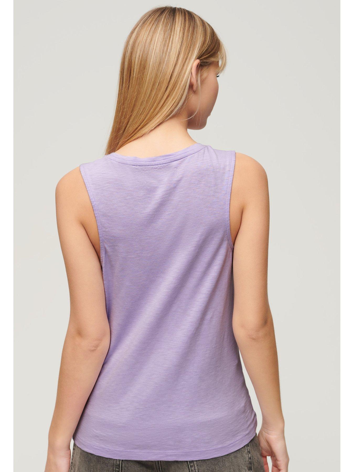 superdry-scoop-neck-tank-top-purplestillFront