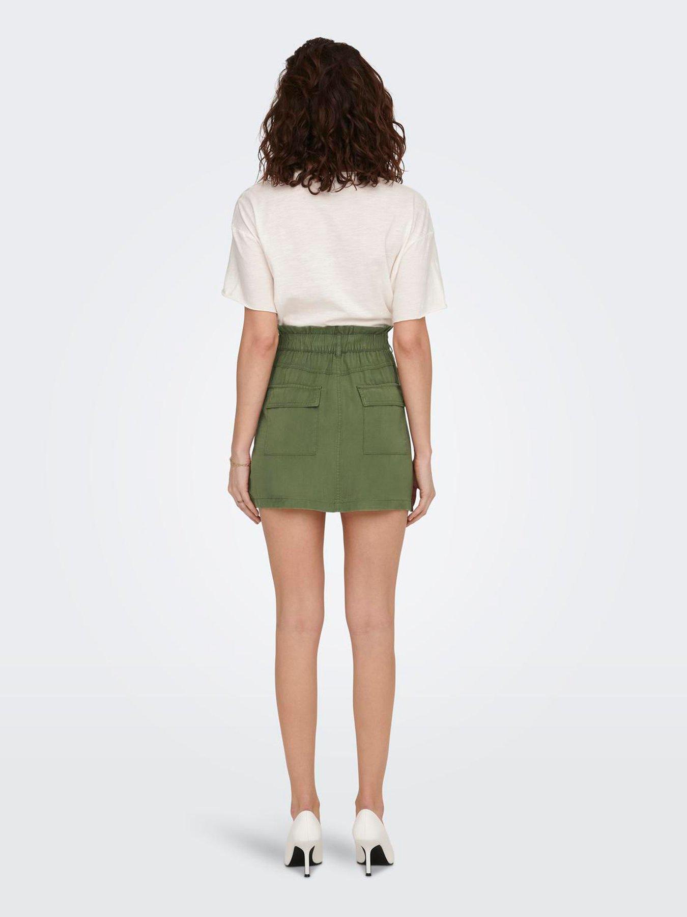 only-cargo-denim-mini-skirt-beigestillFront