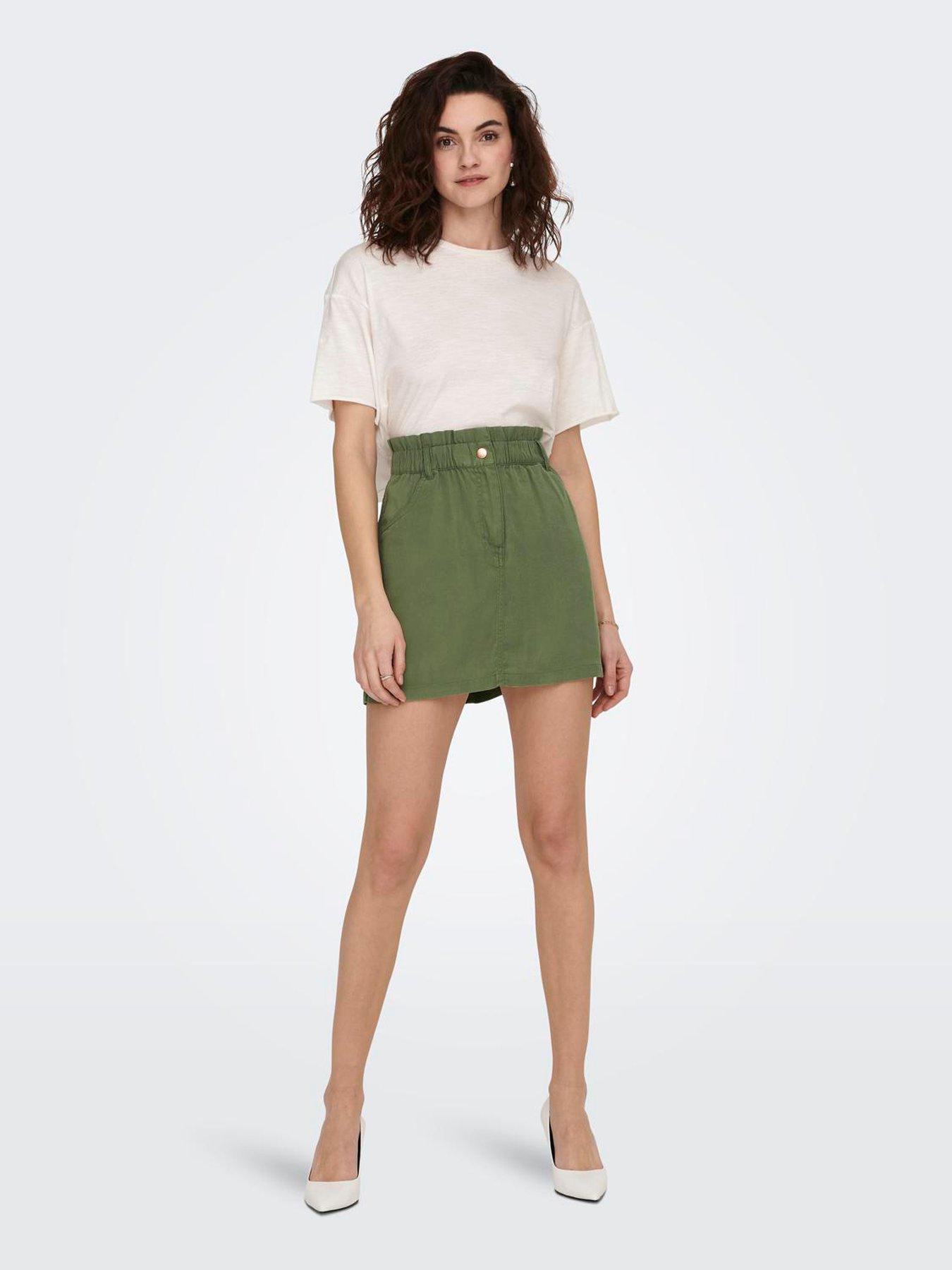 only-cargo-denim-mini-skirt-beigeback