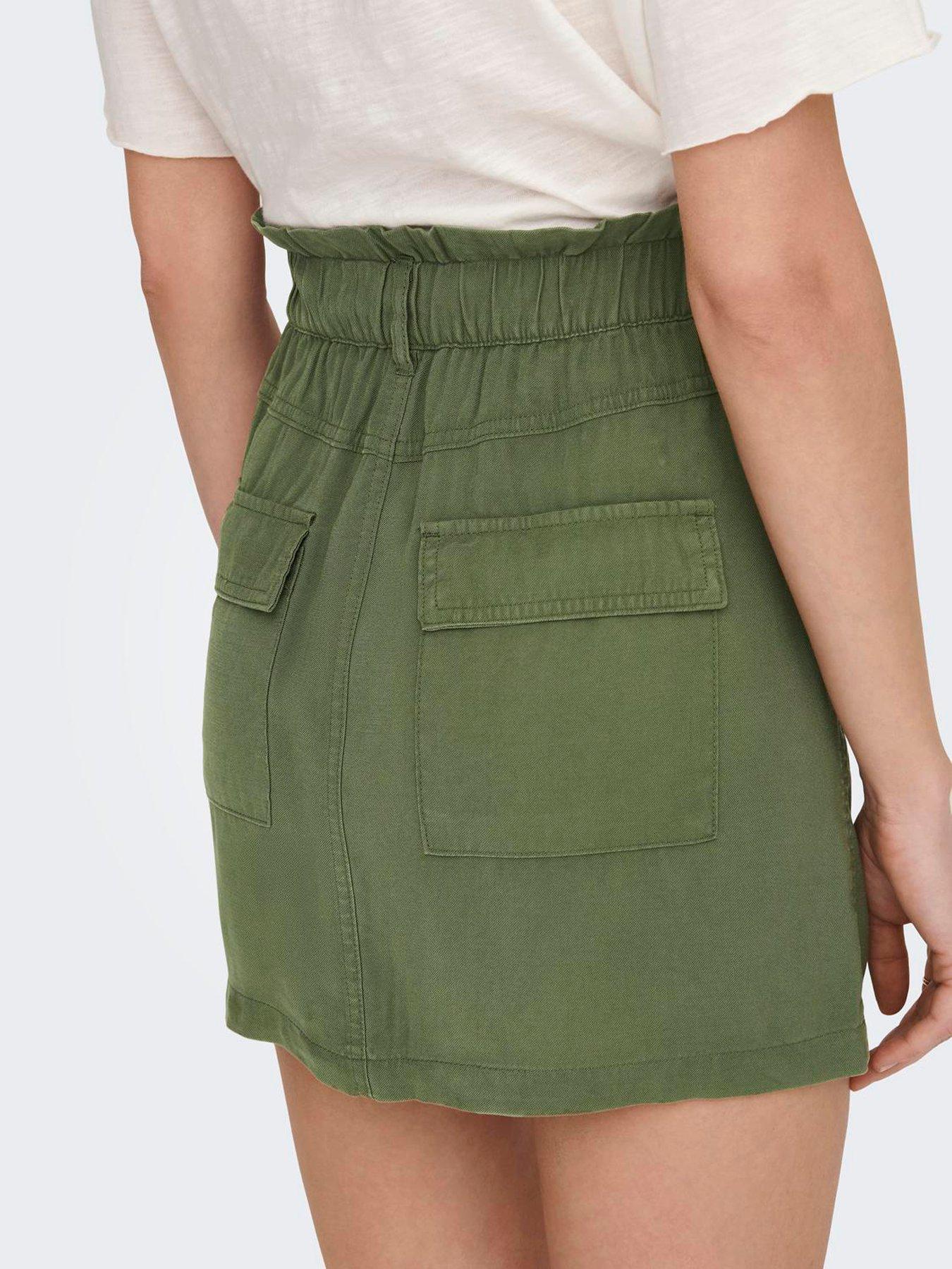 only-cargo-denim-mini-skirt-beigedetail