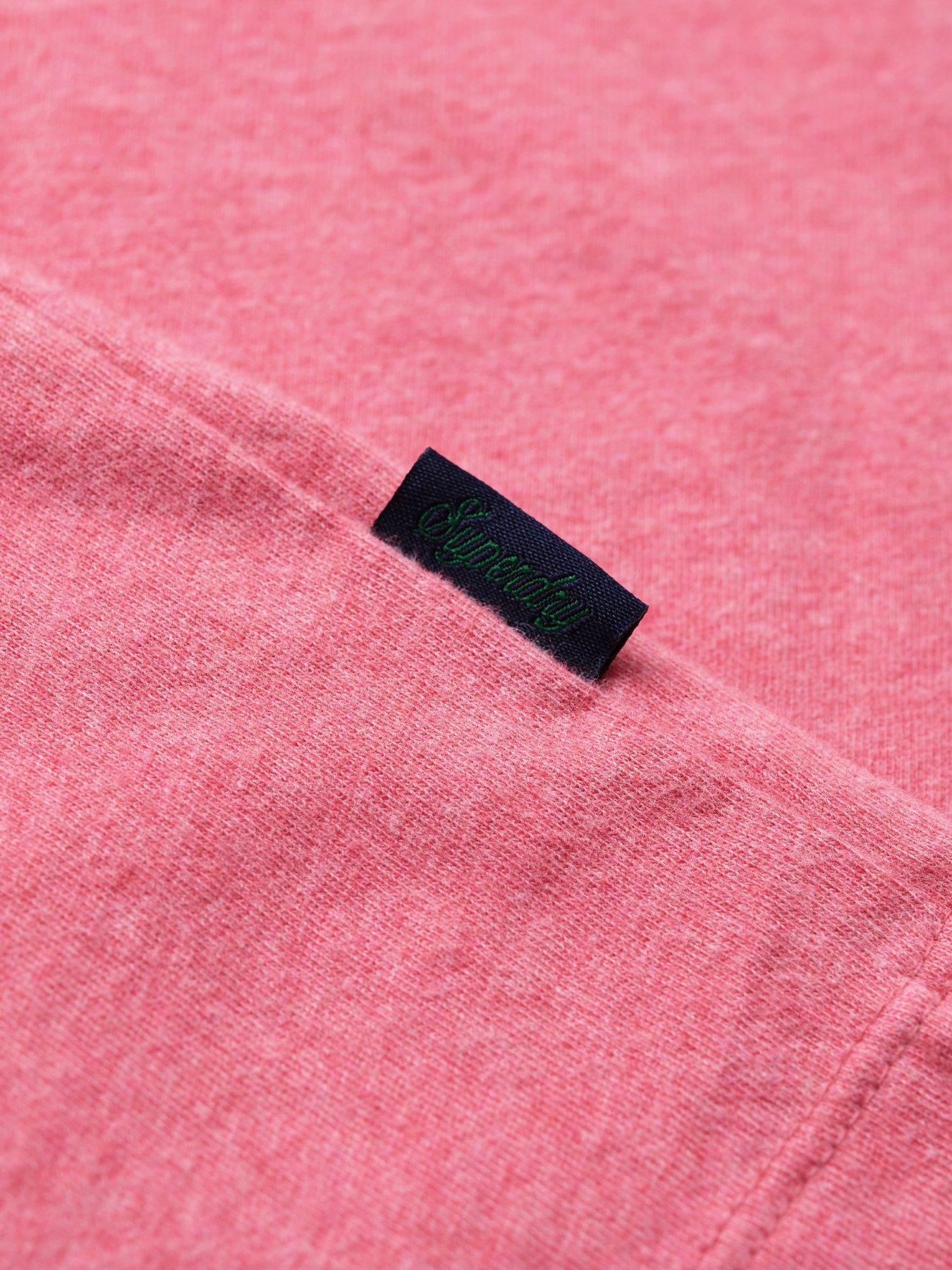 Image 2 of 3 of Superdry Superdry Essential Logo Embroidered T-Shirt - Pink