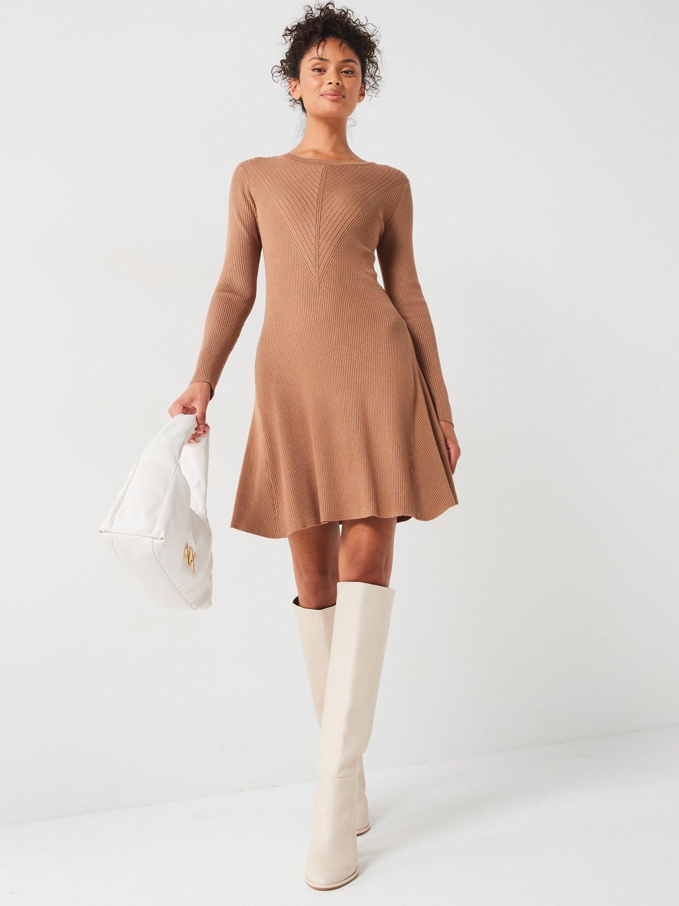 v-by-very-fit-amp-flare-seam-mini-dress-natural