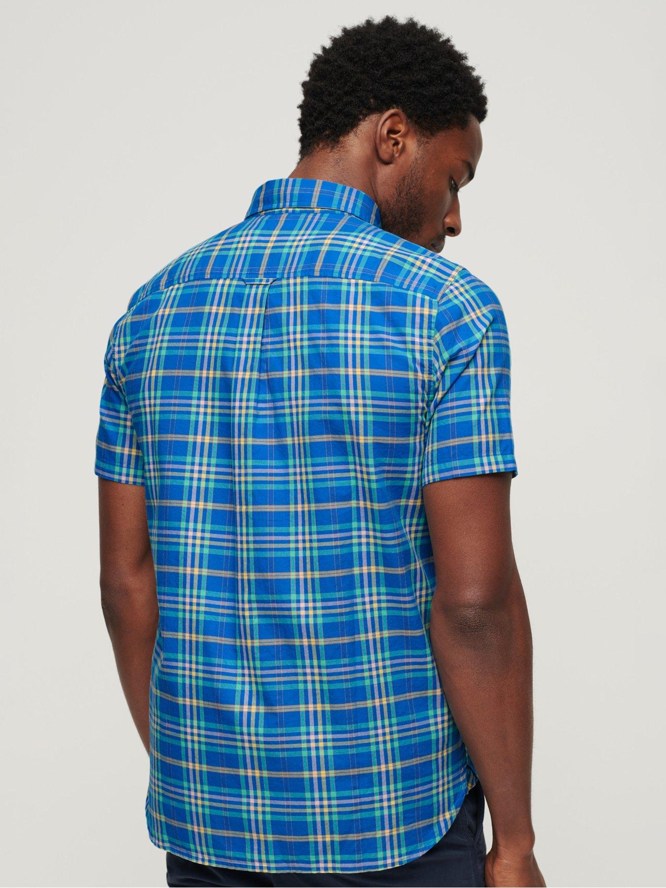 superdry-lightweight-short-sleeve-check-shirt-bluestillFront