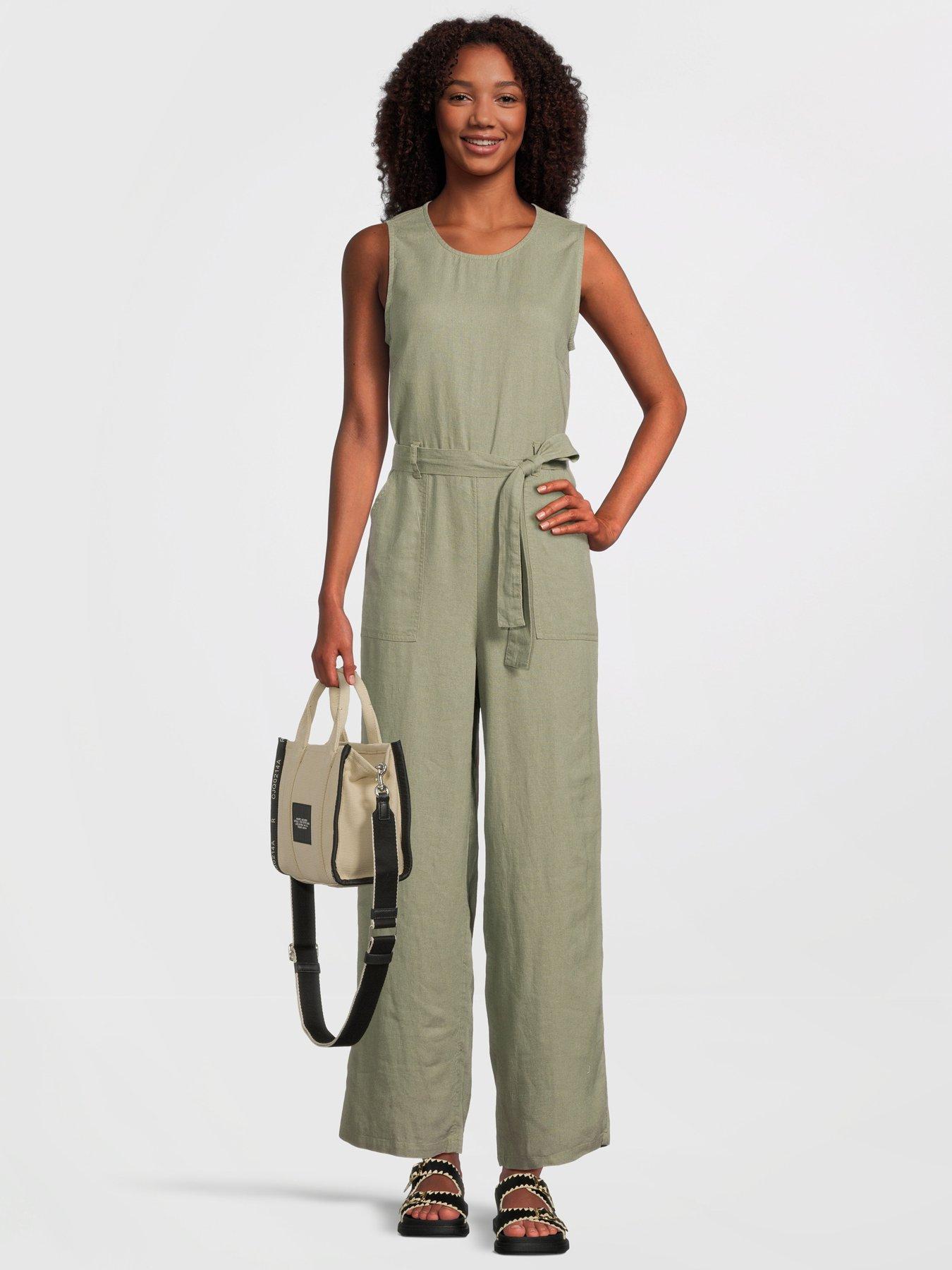 only-belted-linen-jumpsuit-green