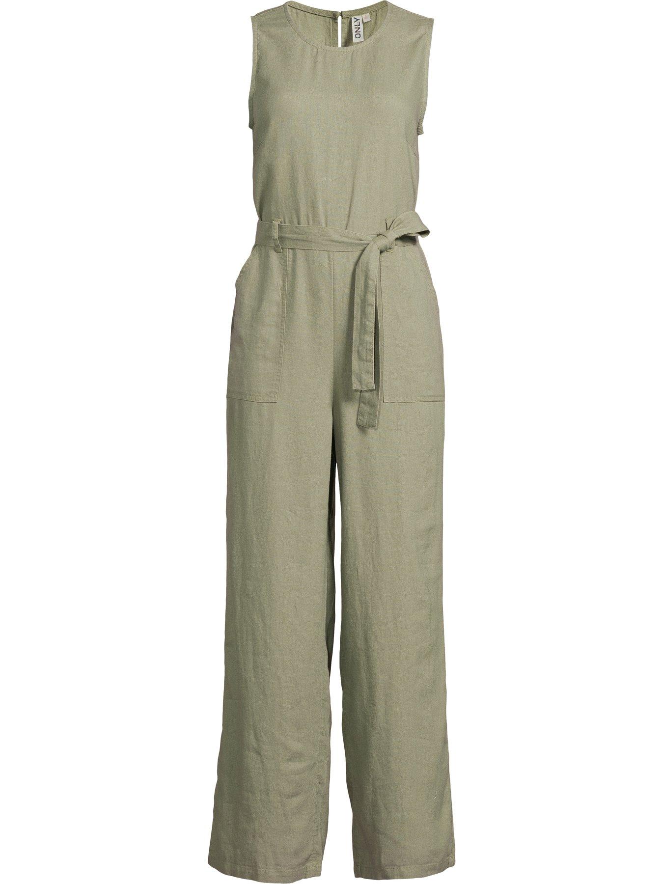 only-belted-linen-jumpsuit-greendetail