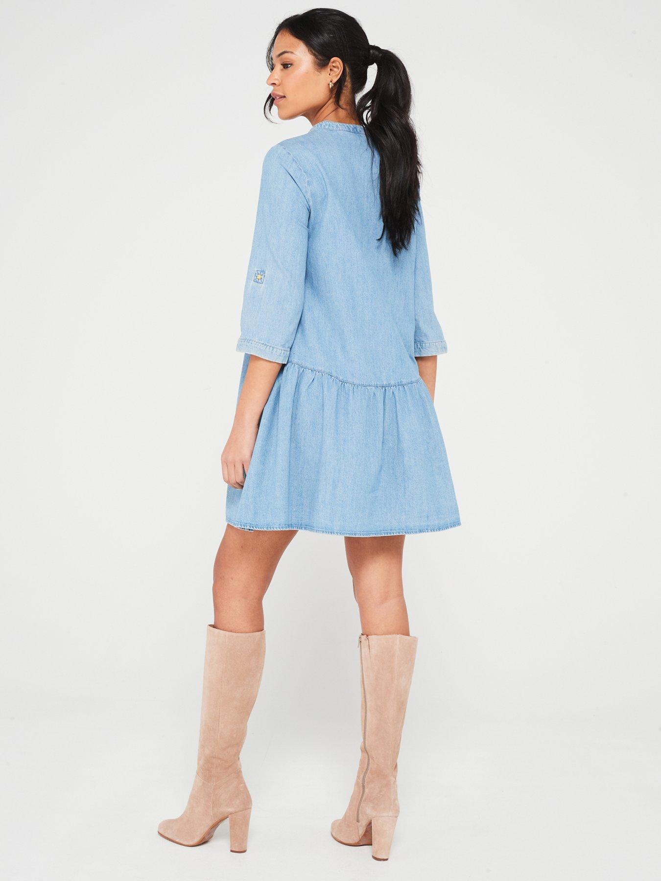 only-denim-dress-light-bluestillFront