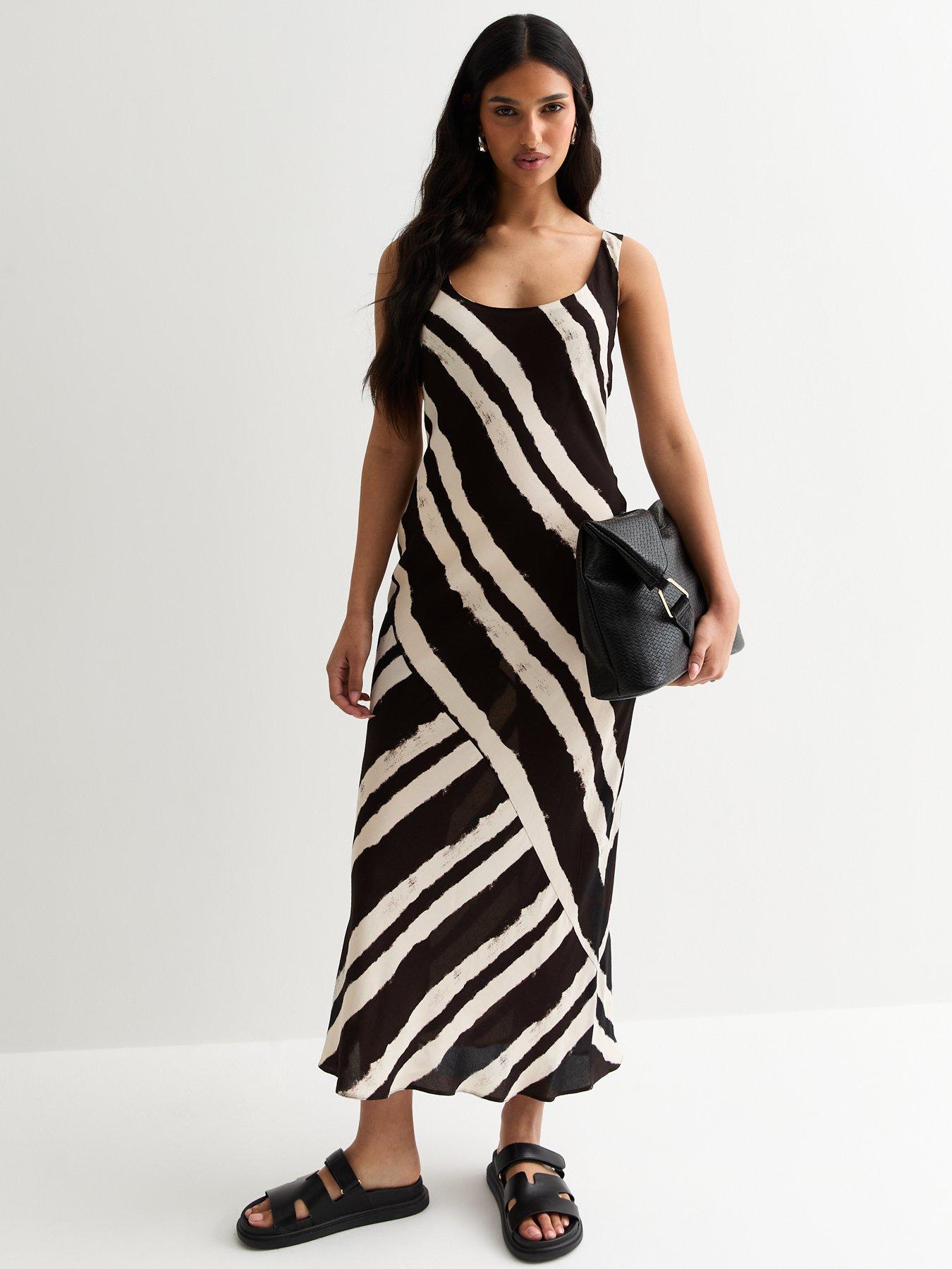 new-look-patterned-bias-cut-midi-slip-dress--black