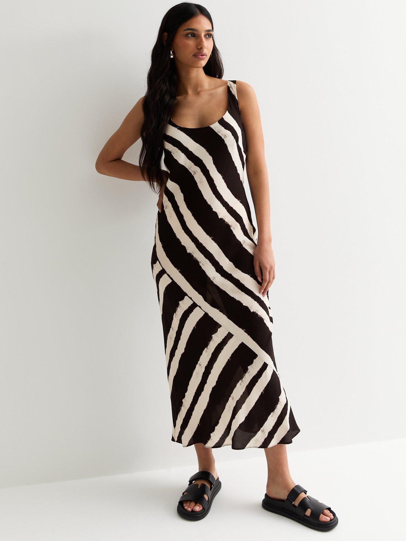 new-look-patterned-bias-cut-midi-slip-dress--blackback