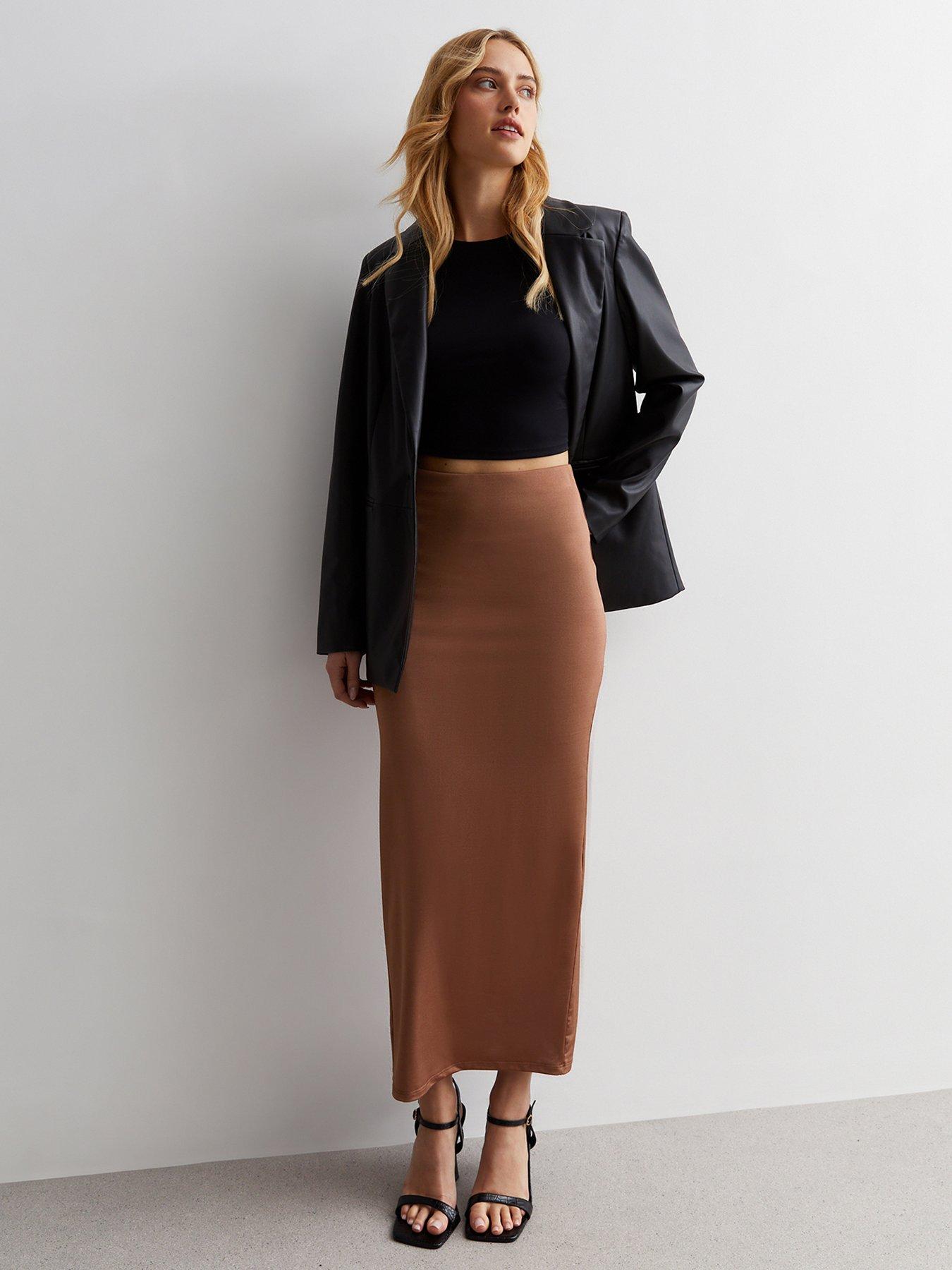 new-look-rust-slinky-jersey-high-waist-midi-skirt