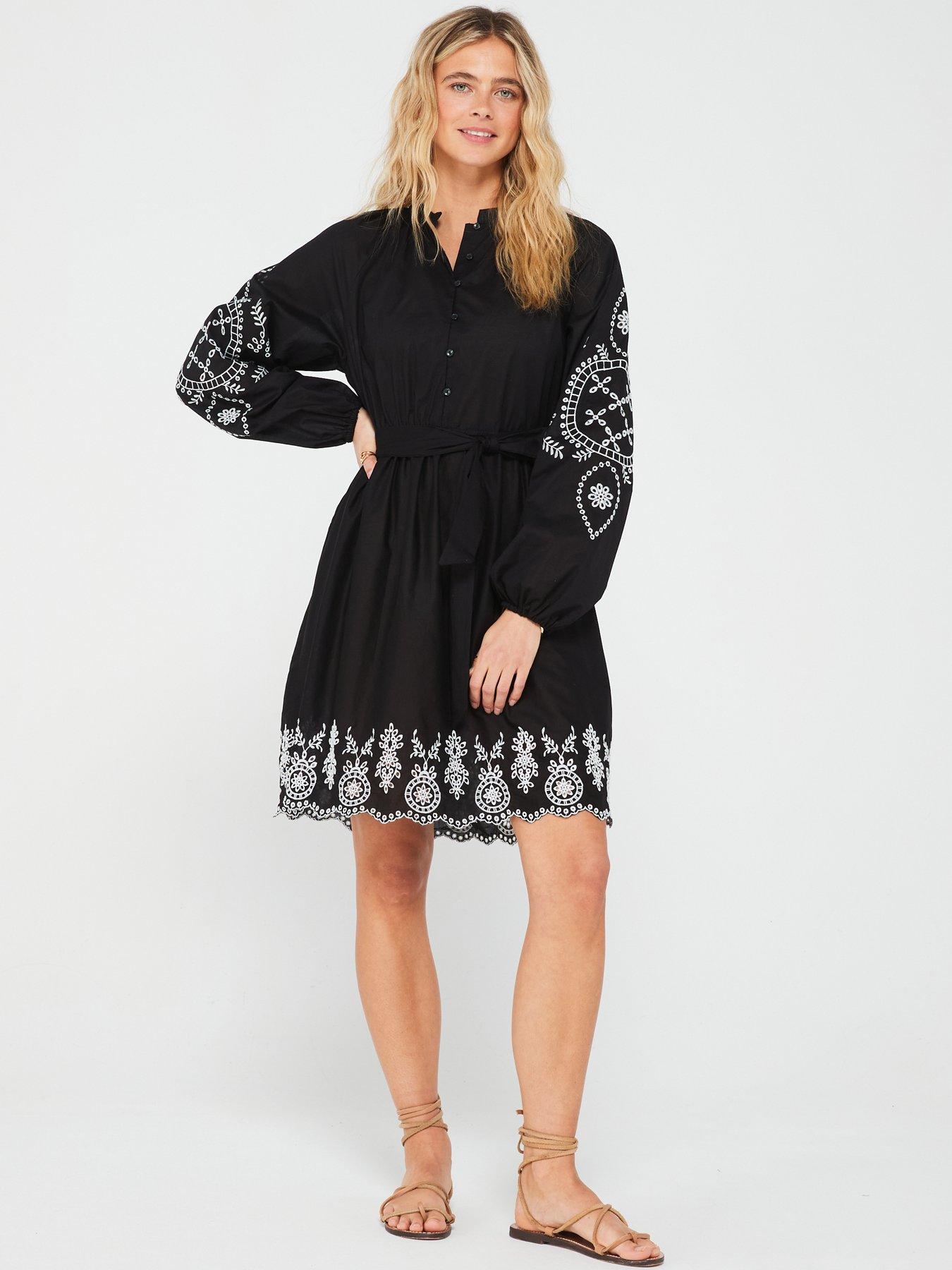 only-embroidered-detail-shirt-dress-blackback