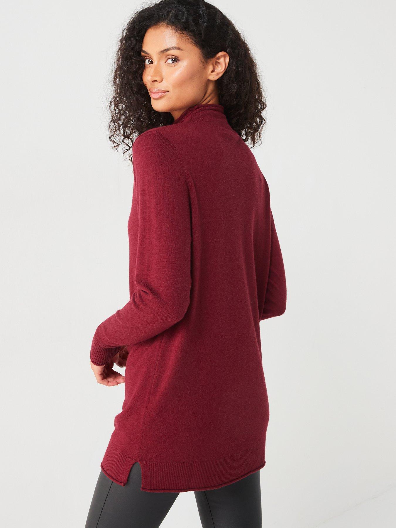 everyday-funnel-neck-seam-detail-longline-jumper-burgundydetail