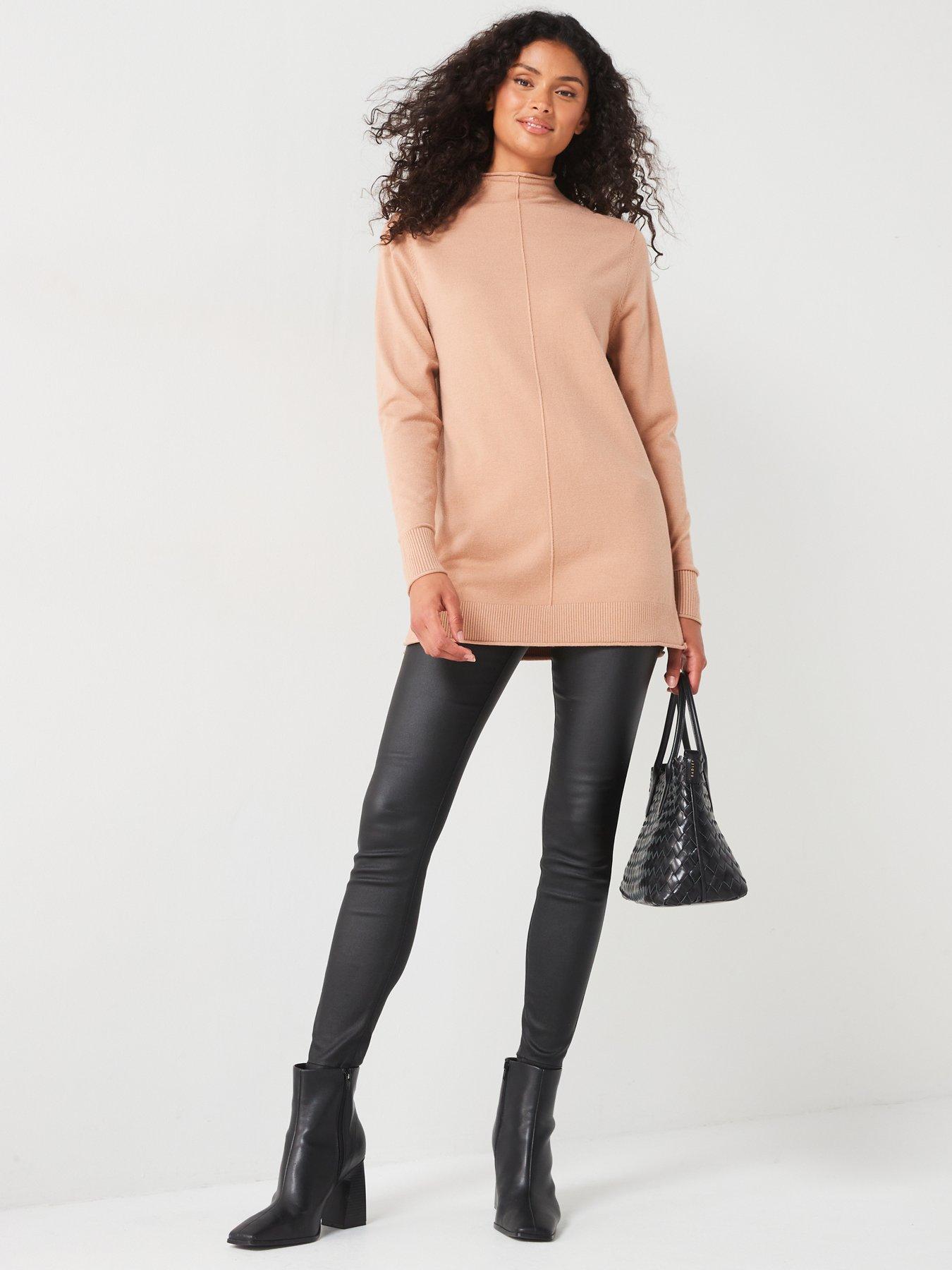 everyday-funnel-neck-seam-detail-longline-jumper-brownback