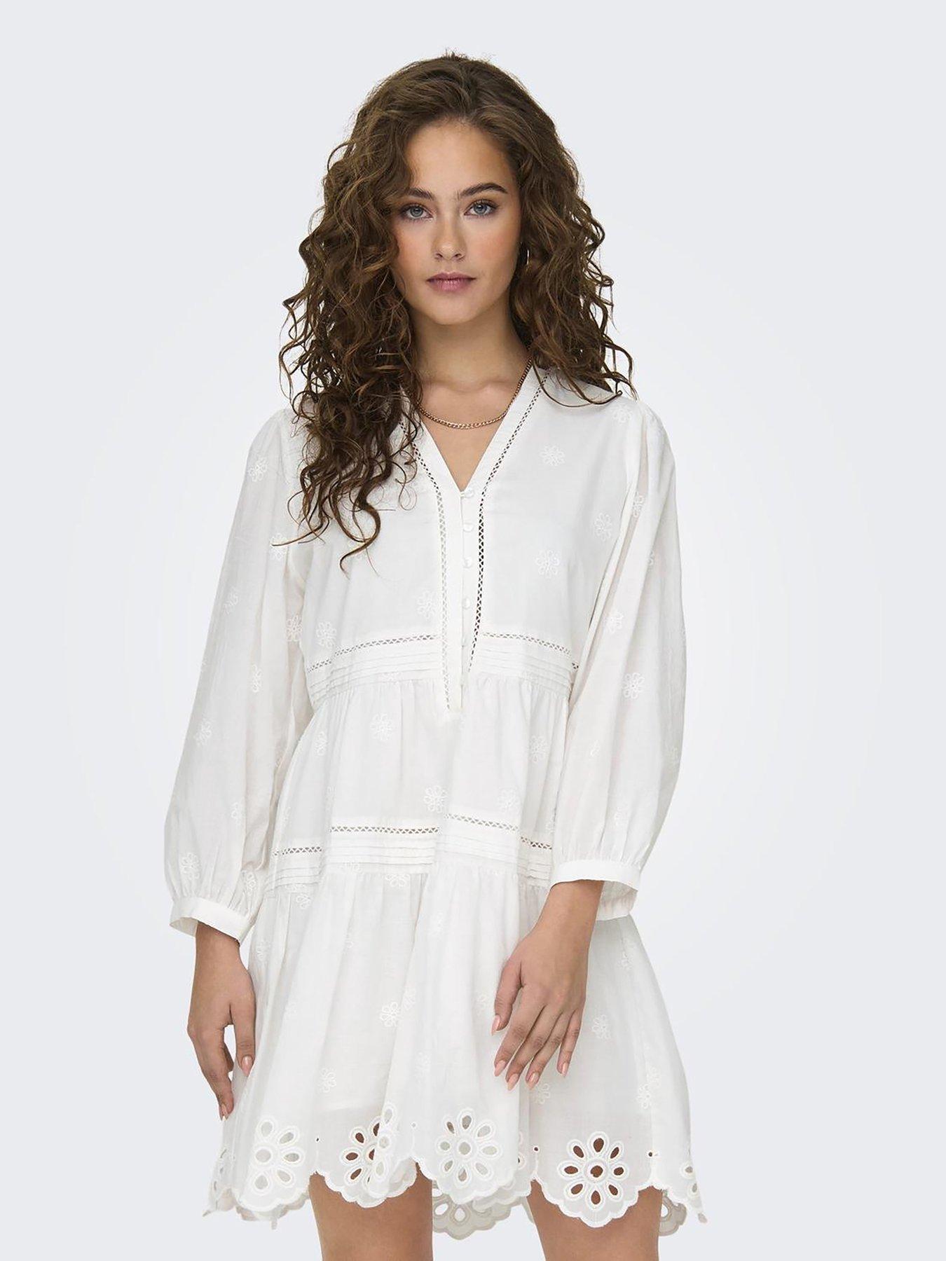 only-embroidered-dress-white