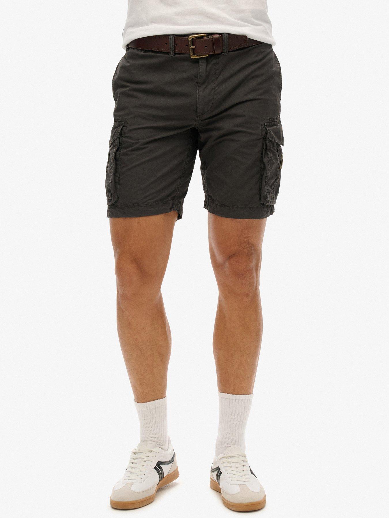 Image 1 of 4 of Superdry Parachute Light Cargo Shorts - Black