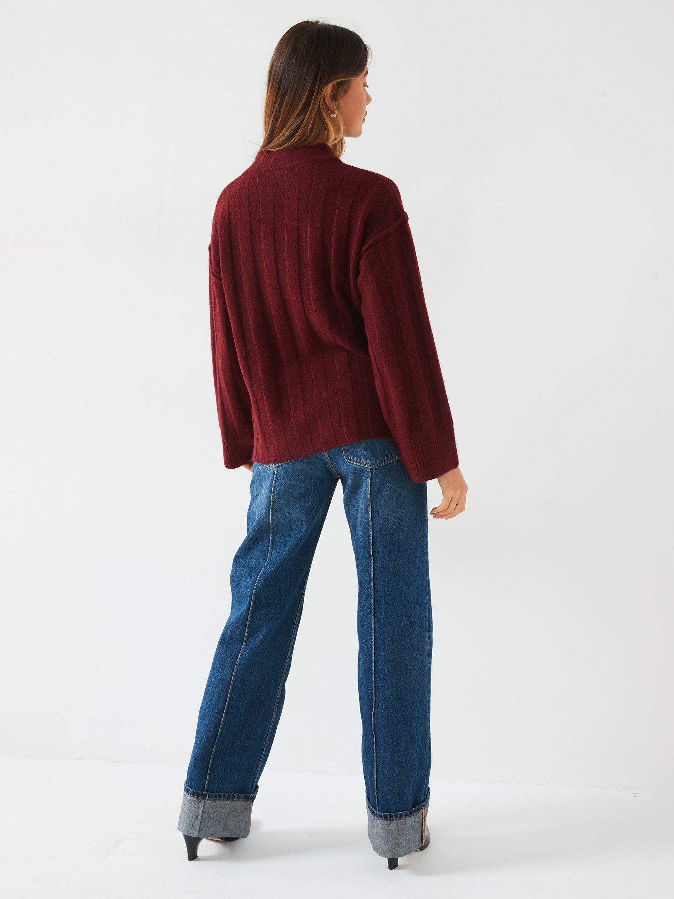 v-by-very-crew-neck-ribbed-oversized-jumper-burgundyoutfit