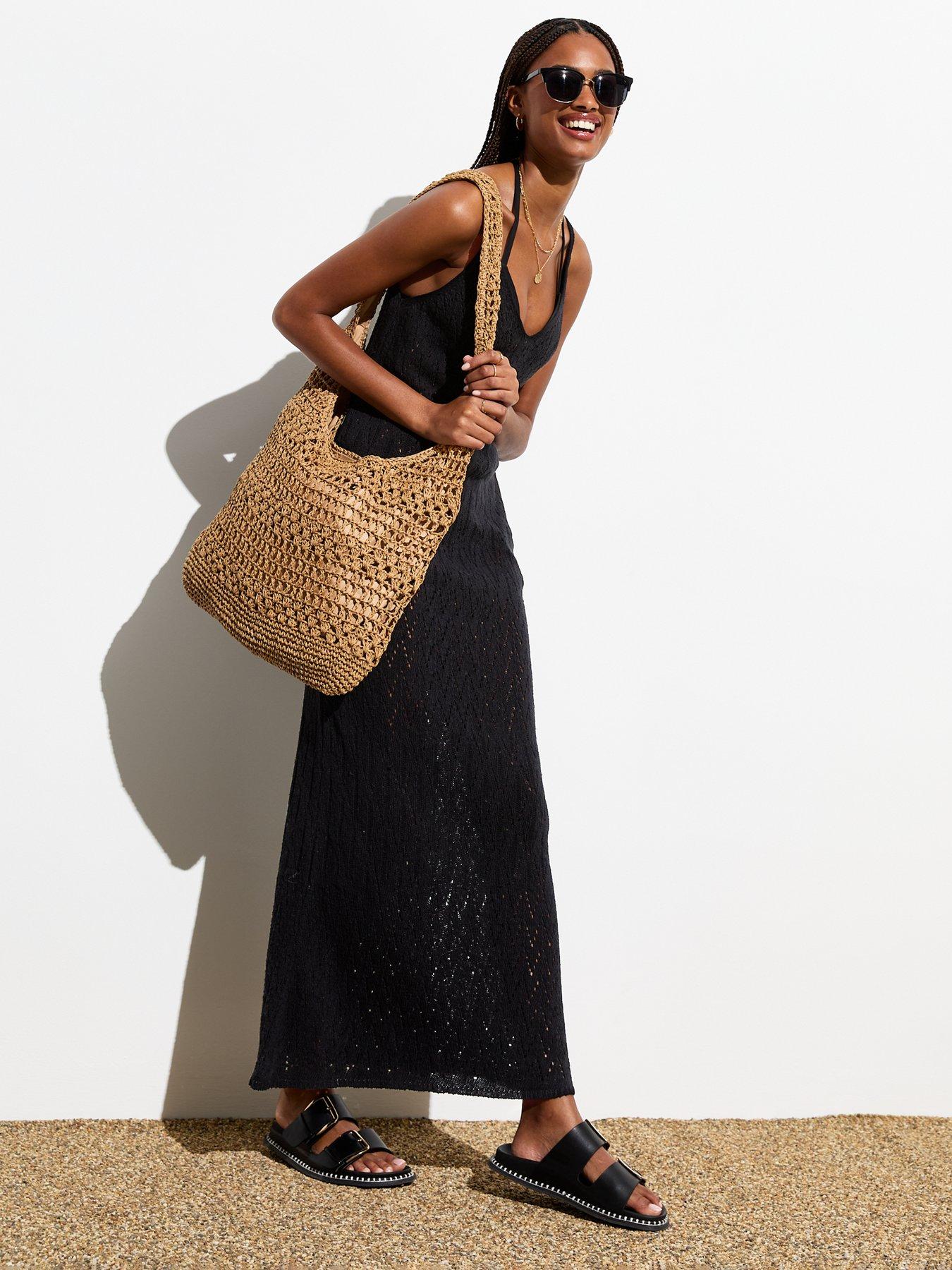 new-look-black-crochet-maxi-beach-dressback