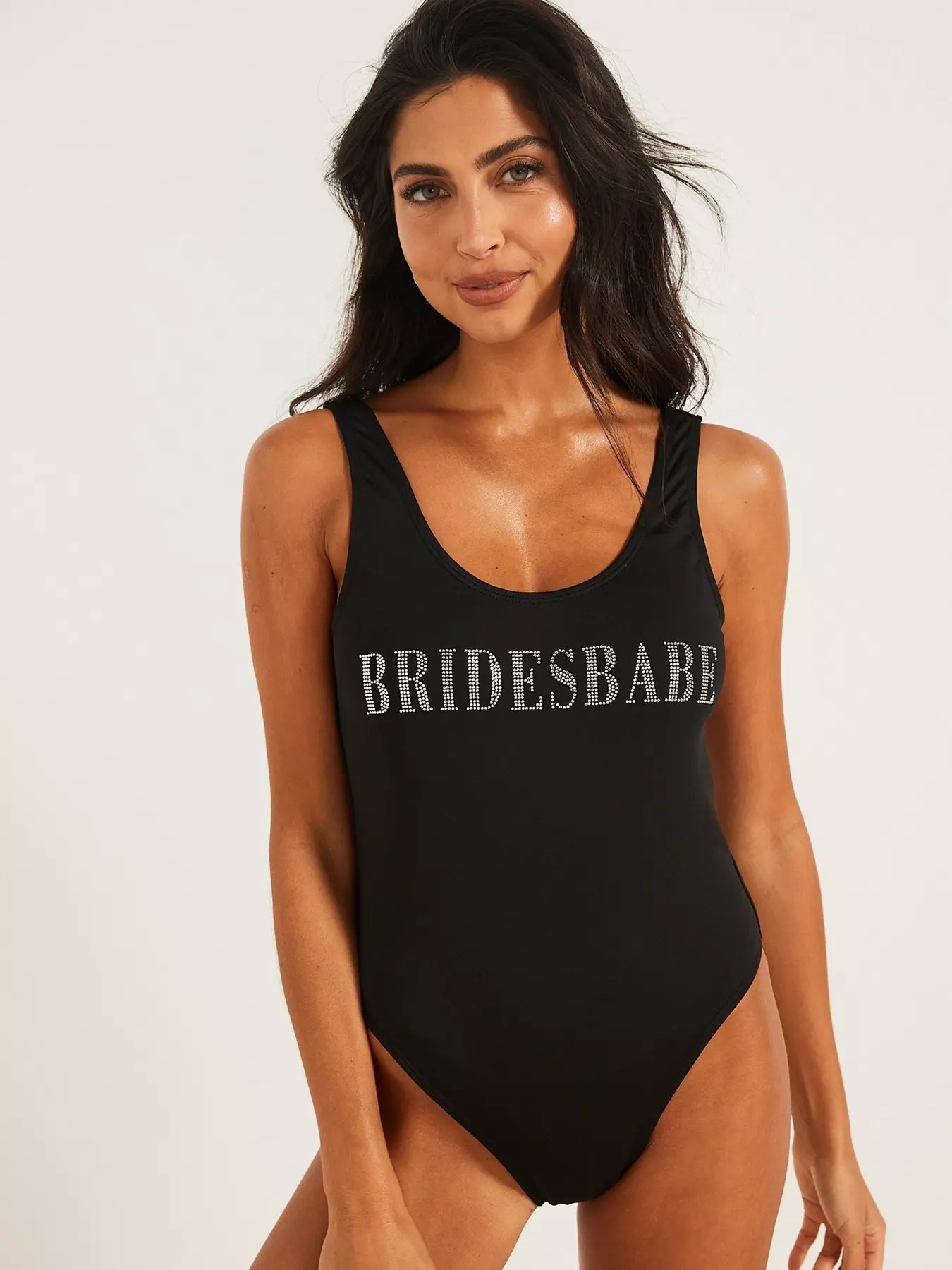 Bridesbabe Statement Embroidered Bodysuit - Black