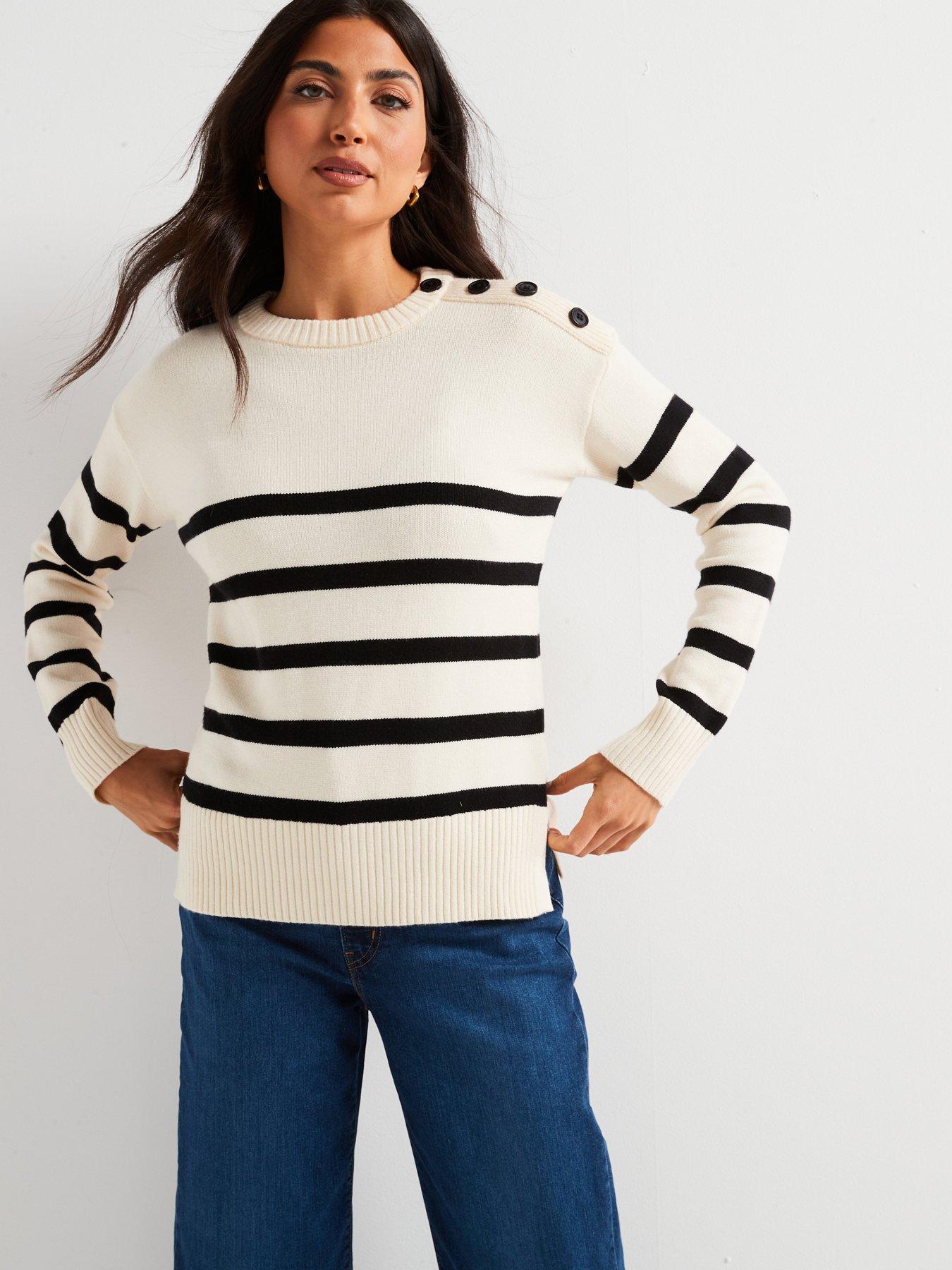 everyday-crew-neck-button-stripe-jumper-ivory