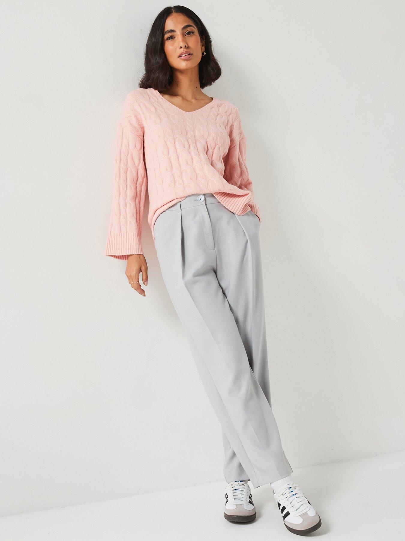 v-by-very-v-neck-cable-jumper-pinkback