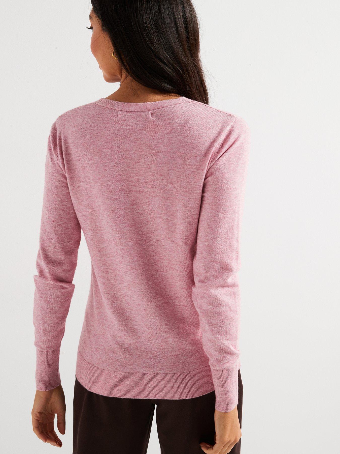 everyday-v-neck-jumper-light-pinkstillFront