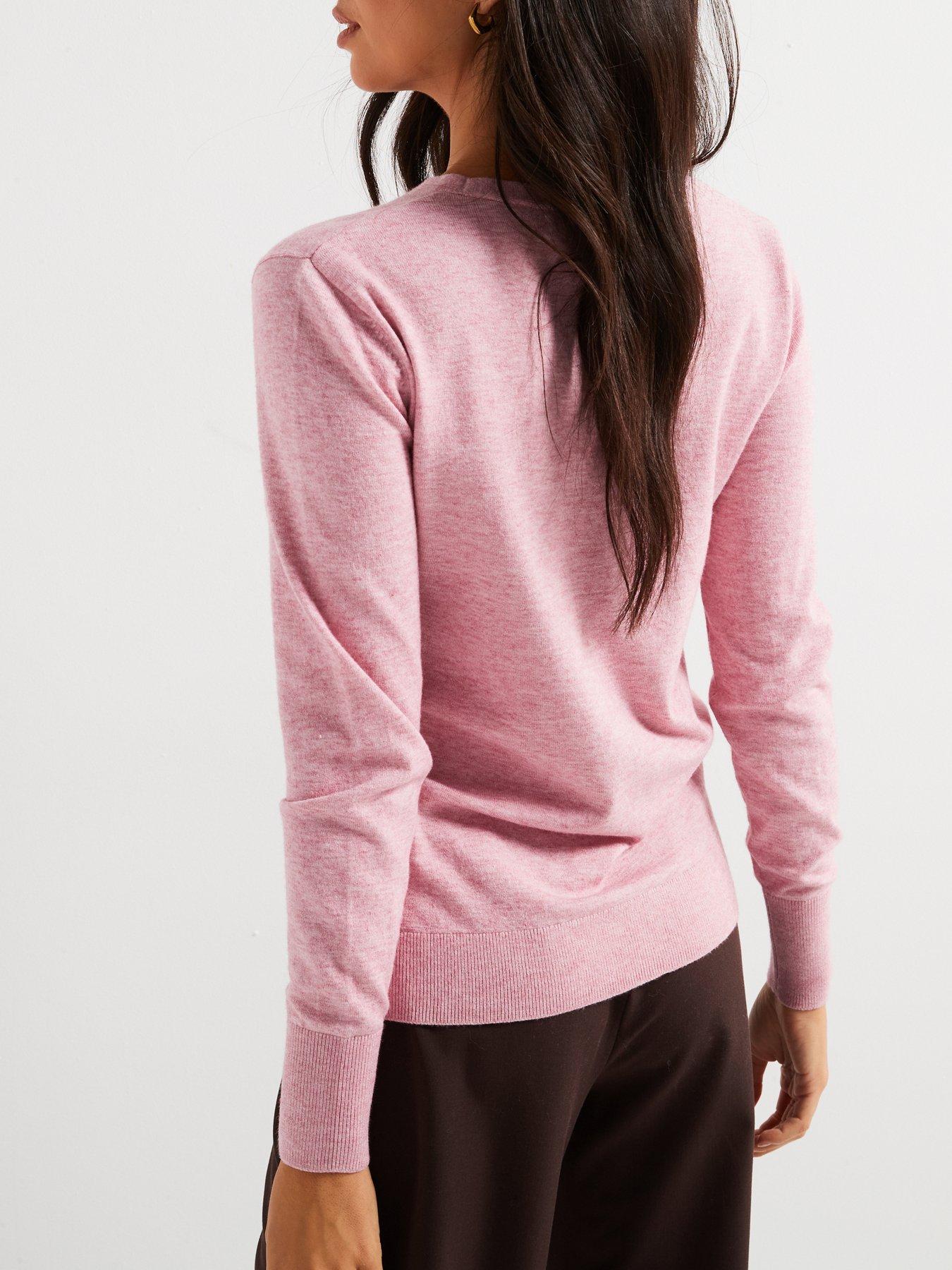 everyday-v-neck-jumper-light-pinkdetail