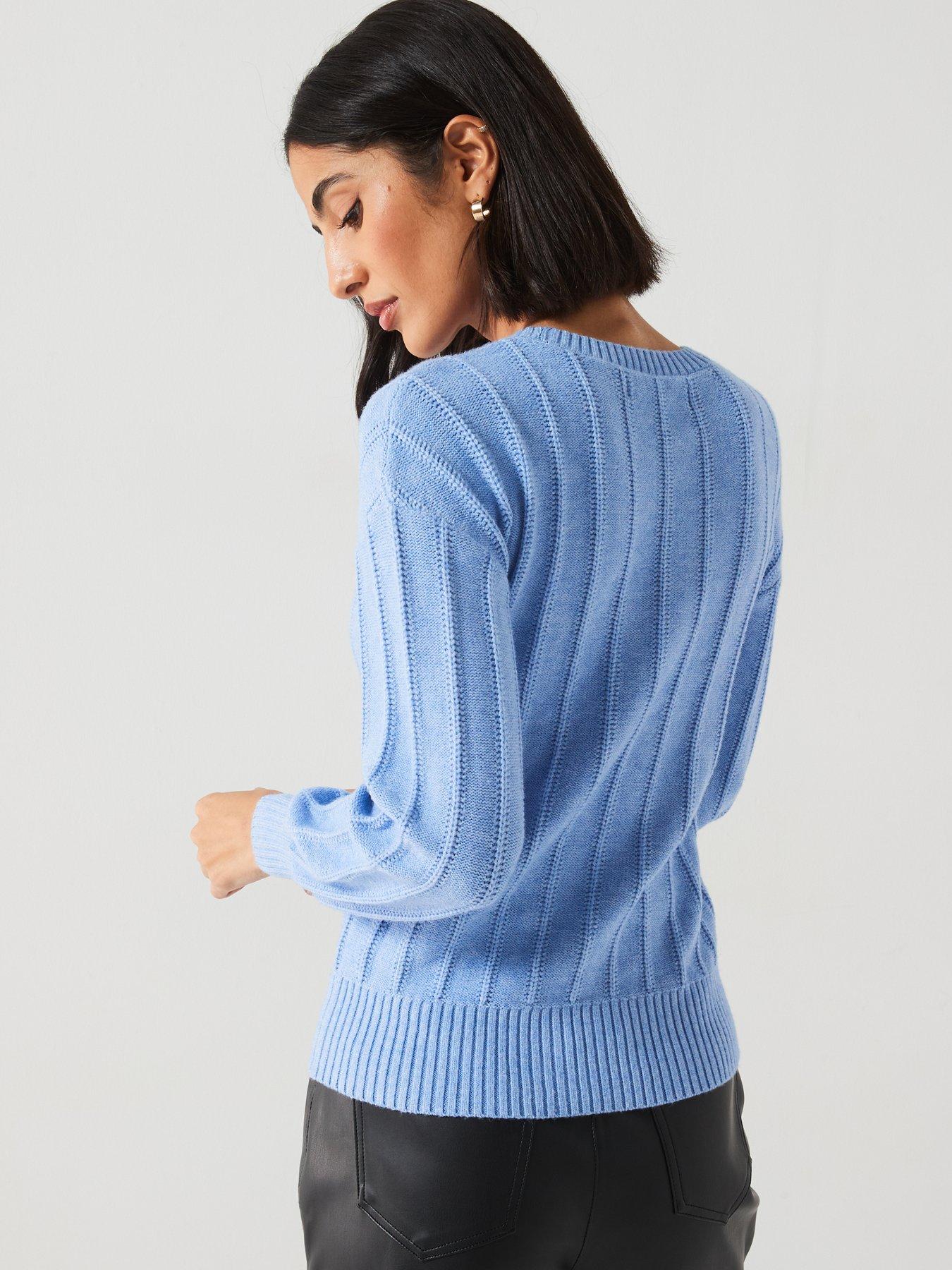 everyday-crew-neck-ribbed-jumper-bluestillFront