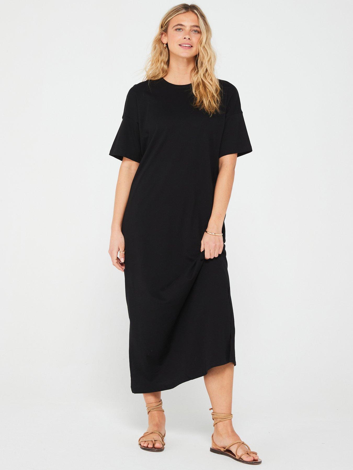 Plus size maxi tee shirt dress hotsell