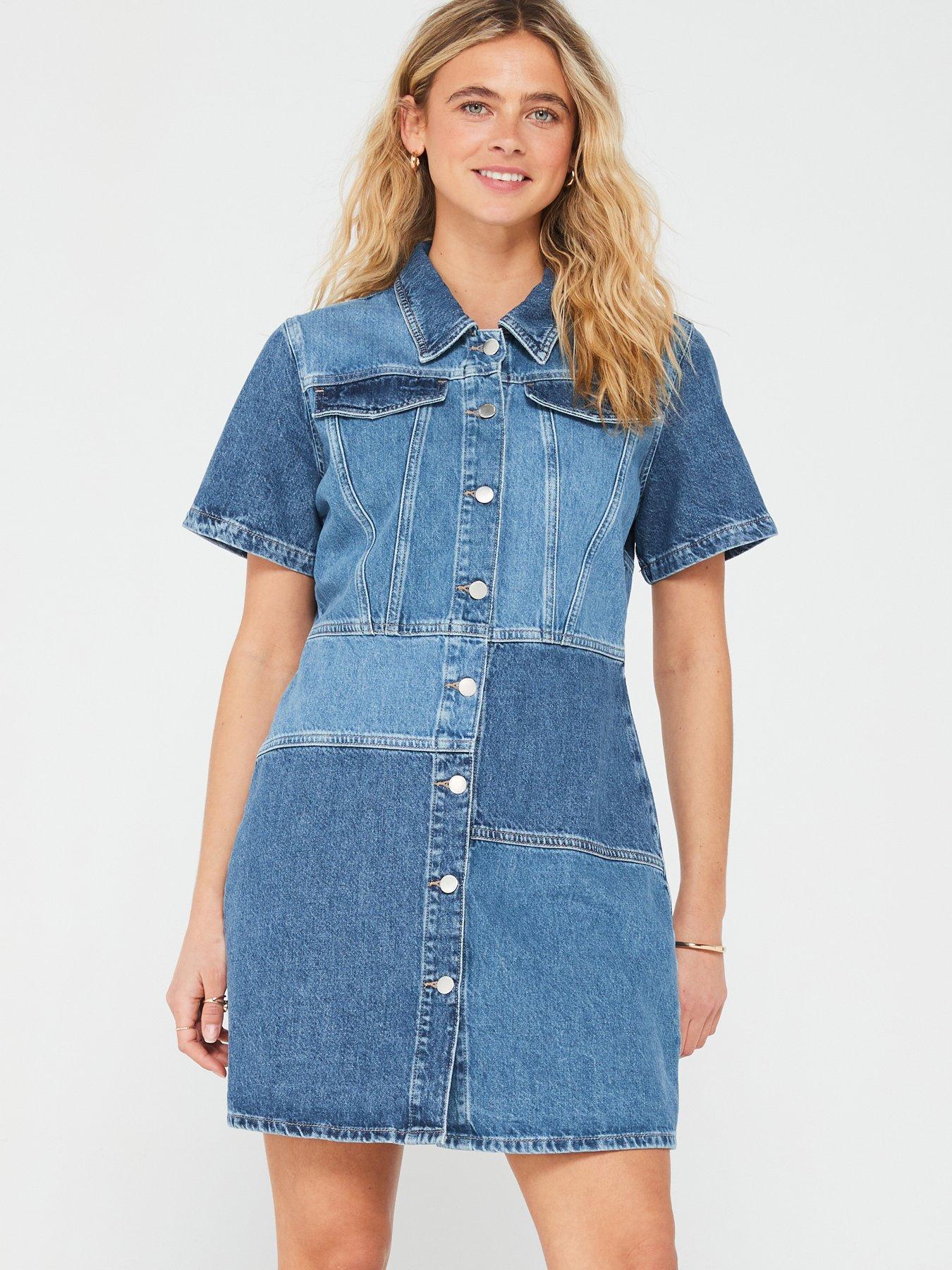 only-patched-denim-dress-blue