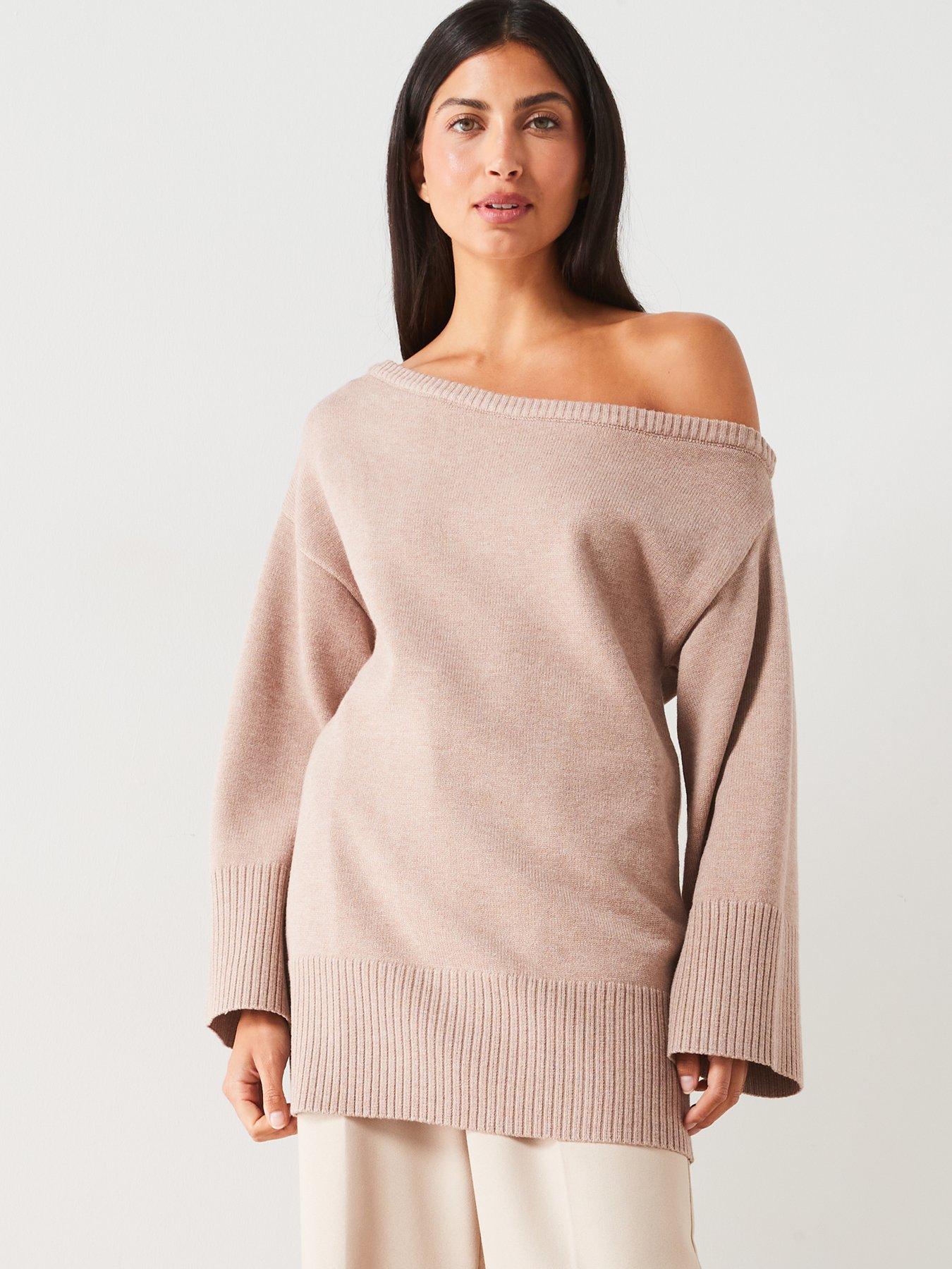 v-by-very-off-the-shoulder-longline-jumper-beigeback