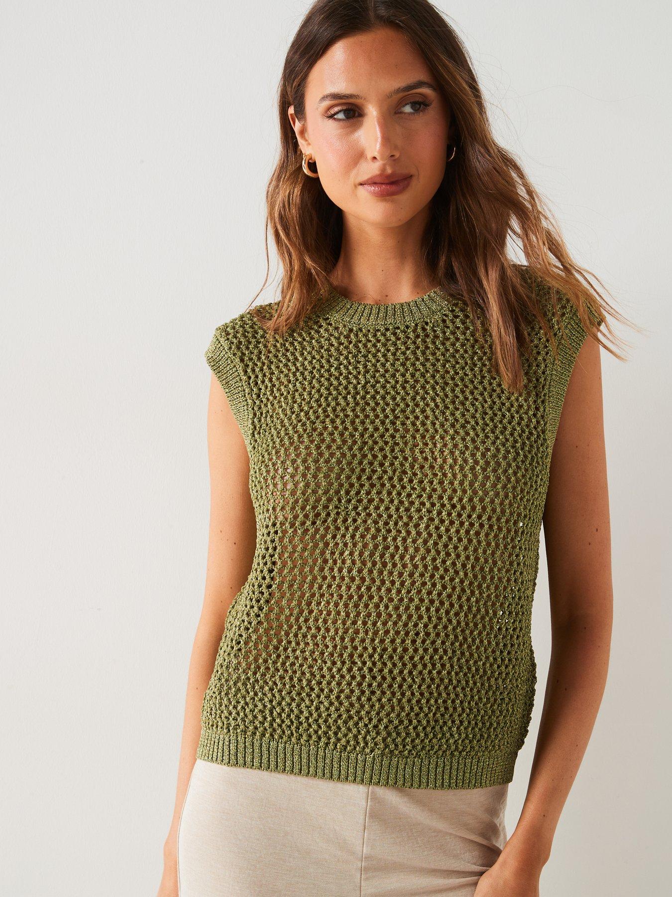 only-glitter-knitted-top-greenoutfit