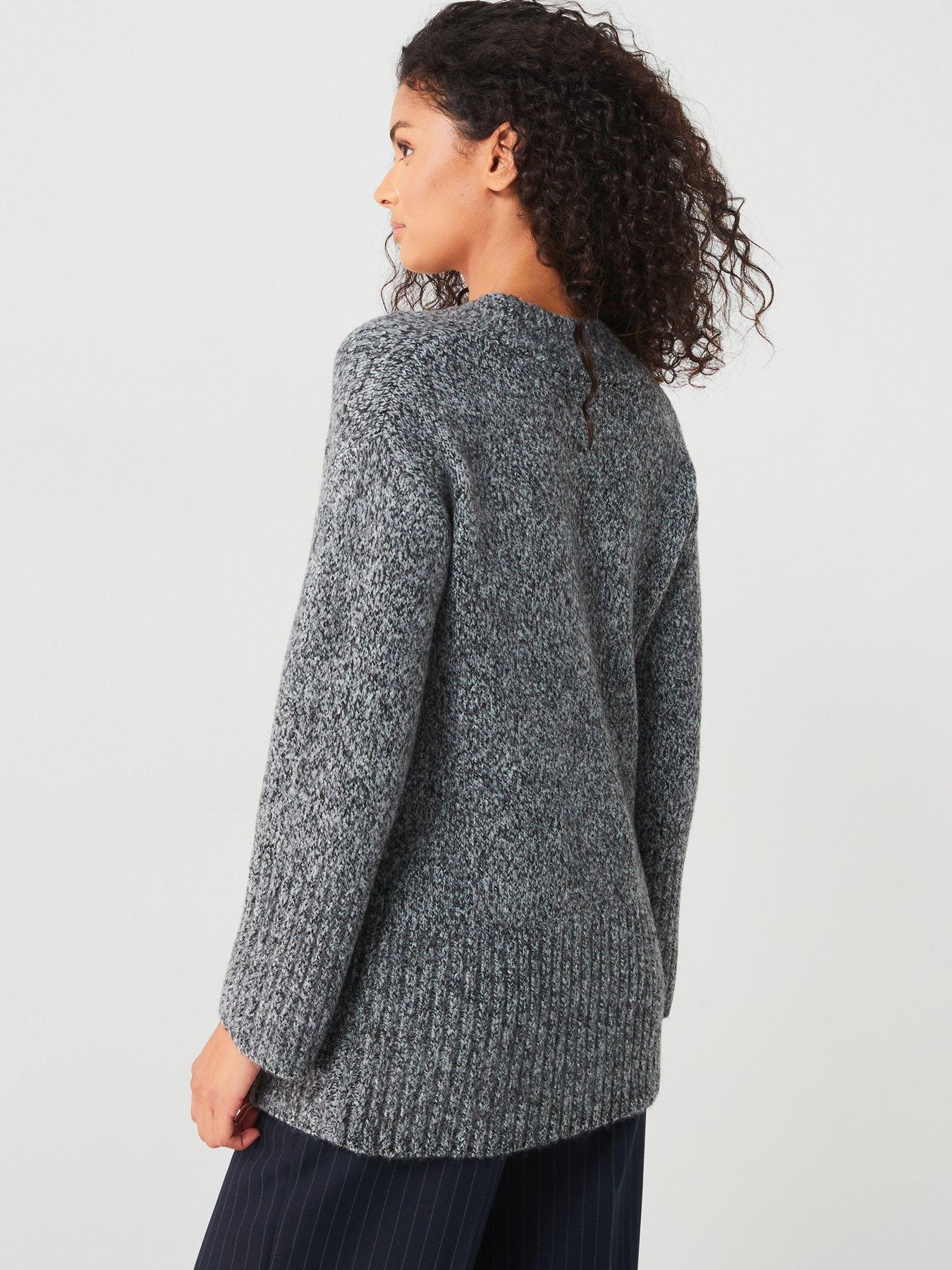 v-by-very-v-neck-rib-detail-jumper-greystillFront