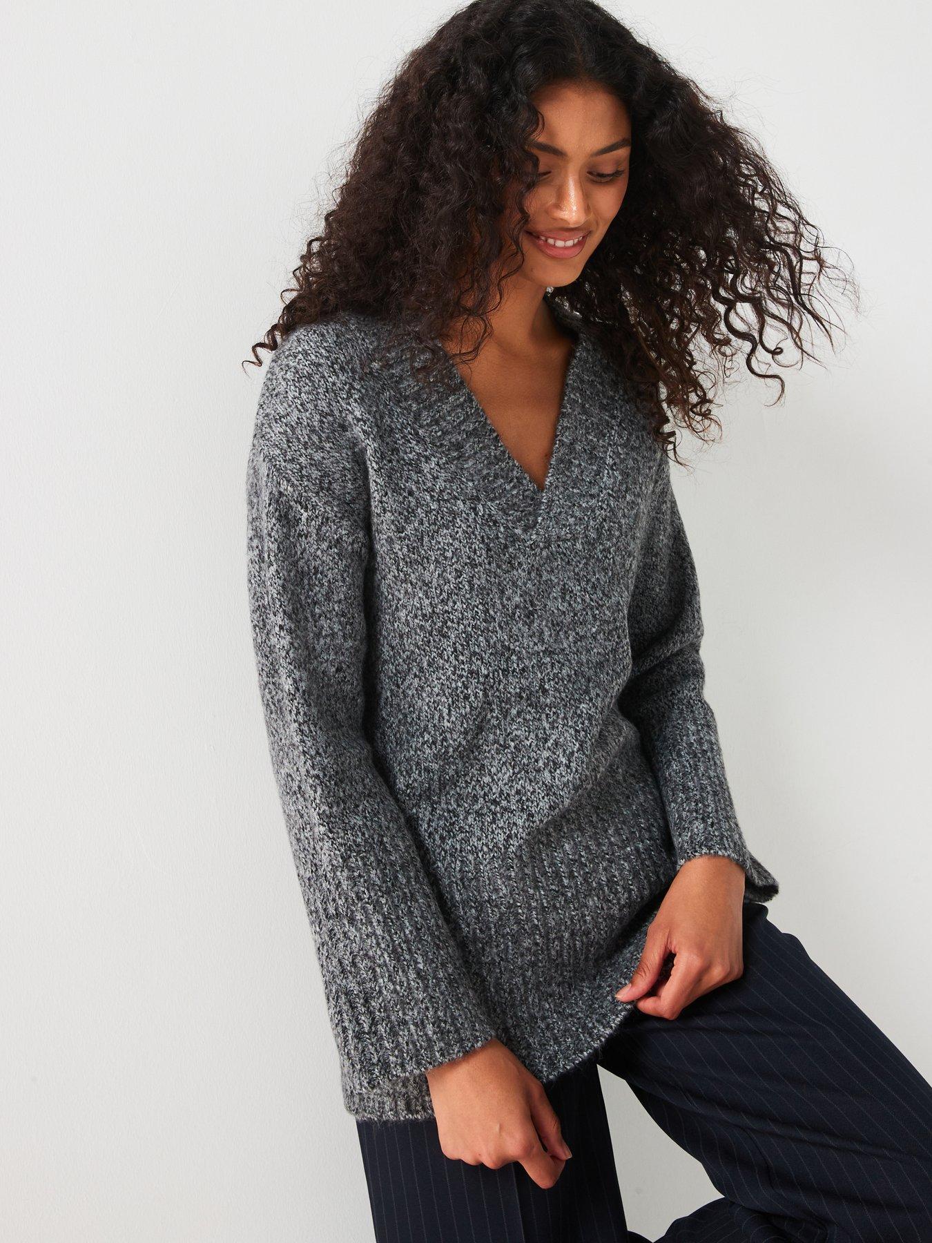 v-by-very-v-neck-rib-detail-jumper-greydetail