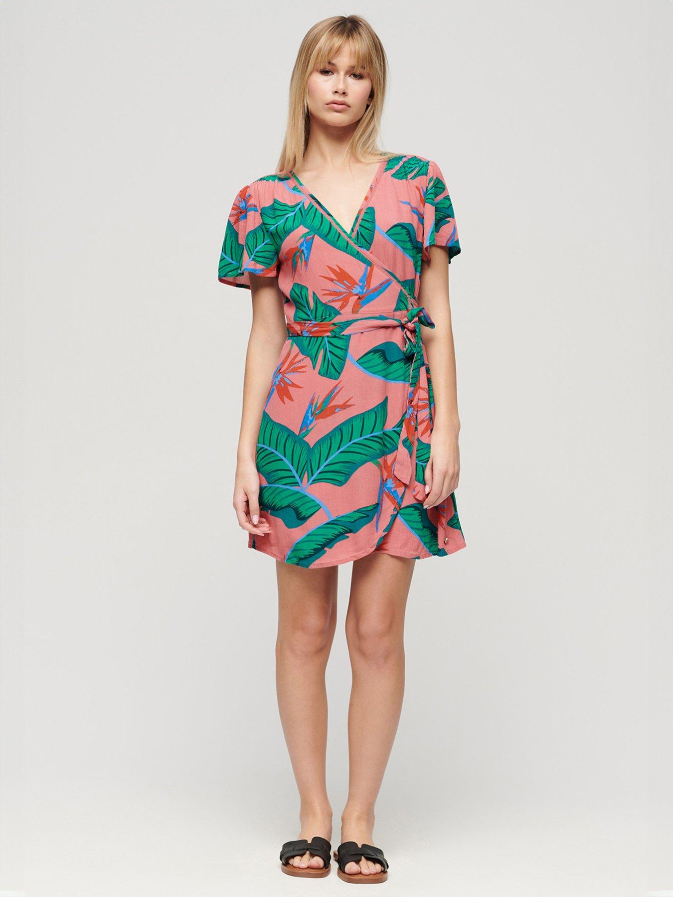 superdry-printed-mini-wrap-dress-pinkback