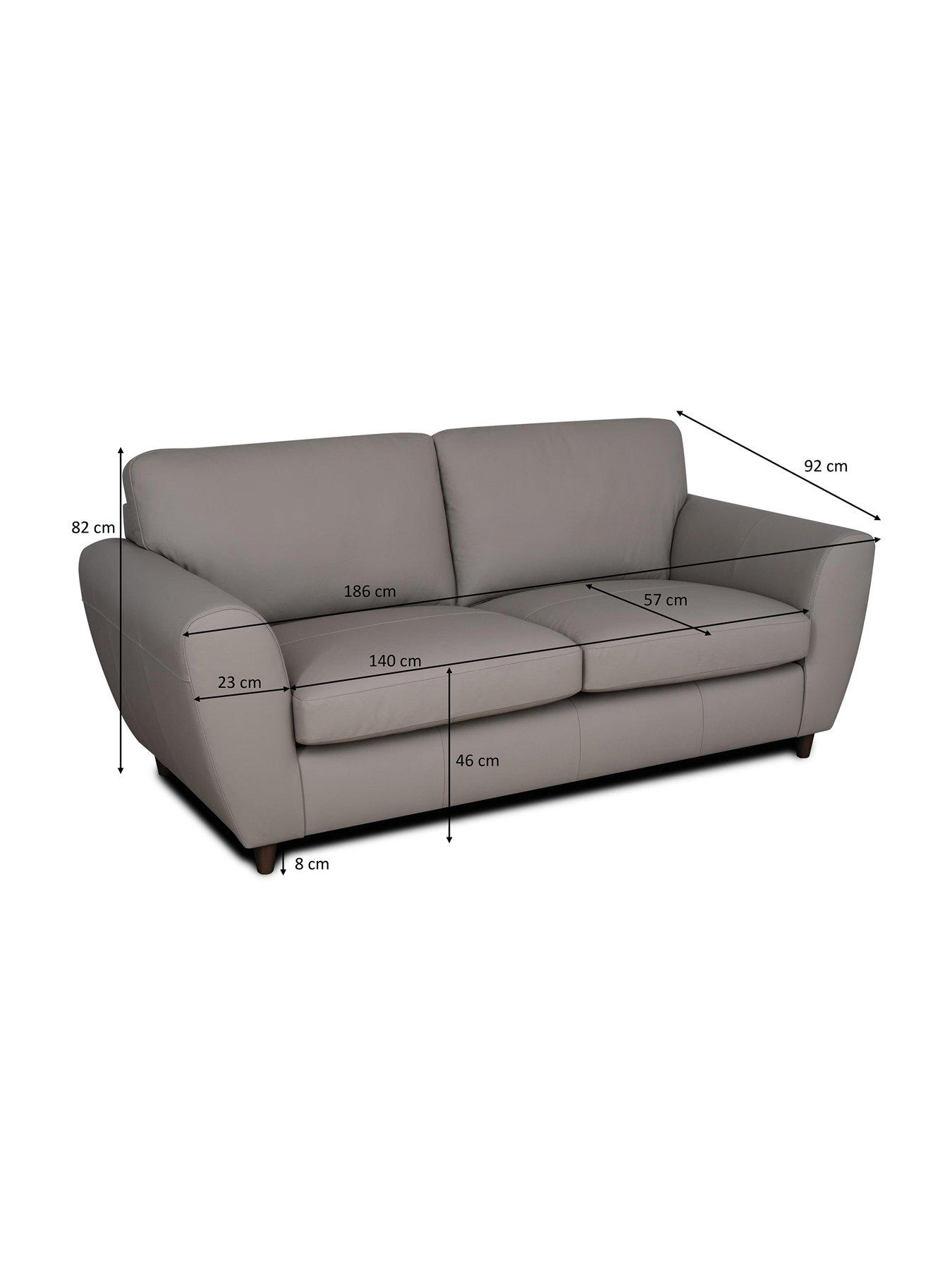 Image 6 of 7 of The Very Collection Shay 3 Seater 100%&nbsp;Leather Standard Back&nbsp;Sofa