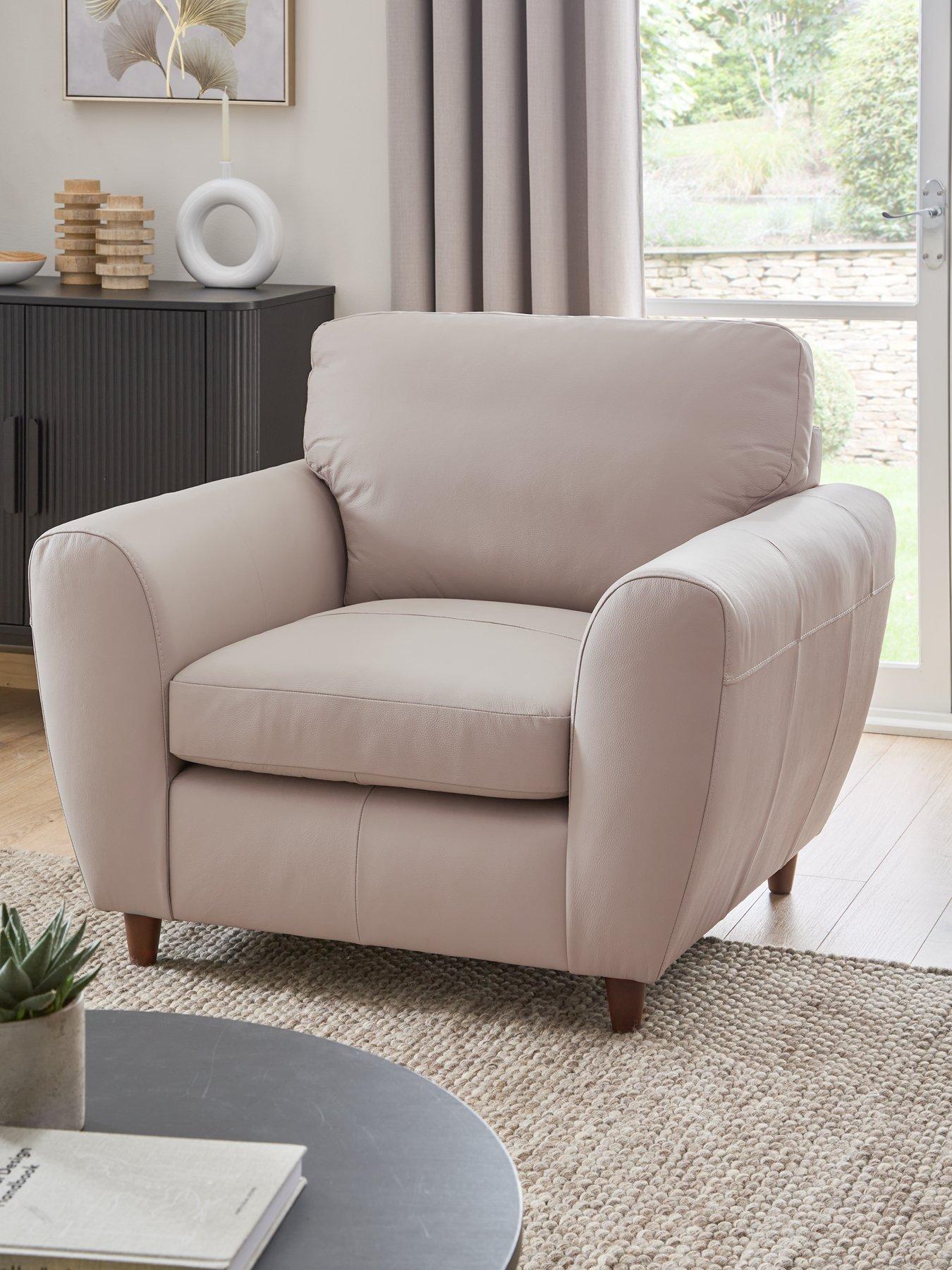 Image 1 of 7 of The Very Collection Shay 100%&nbsp;Leather Armchair