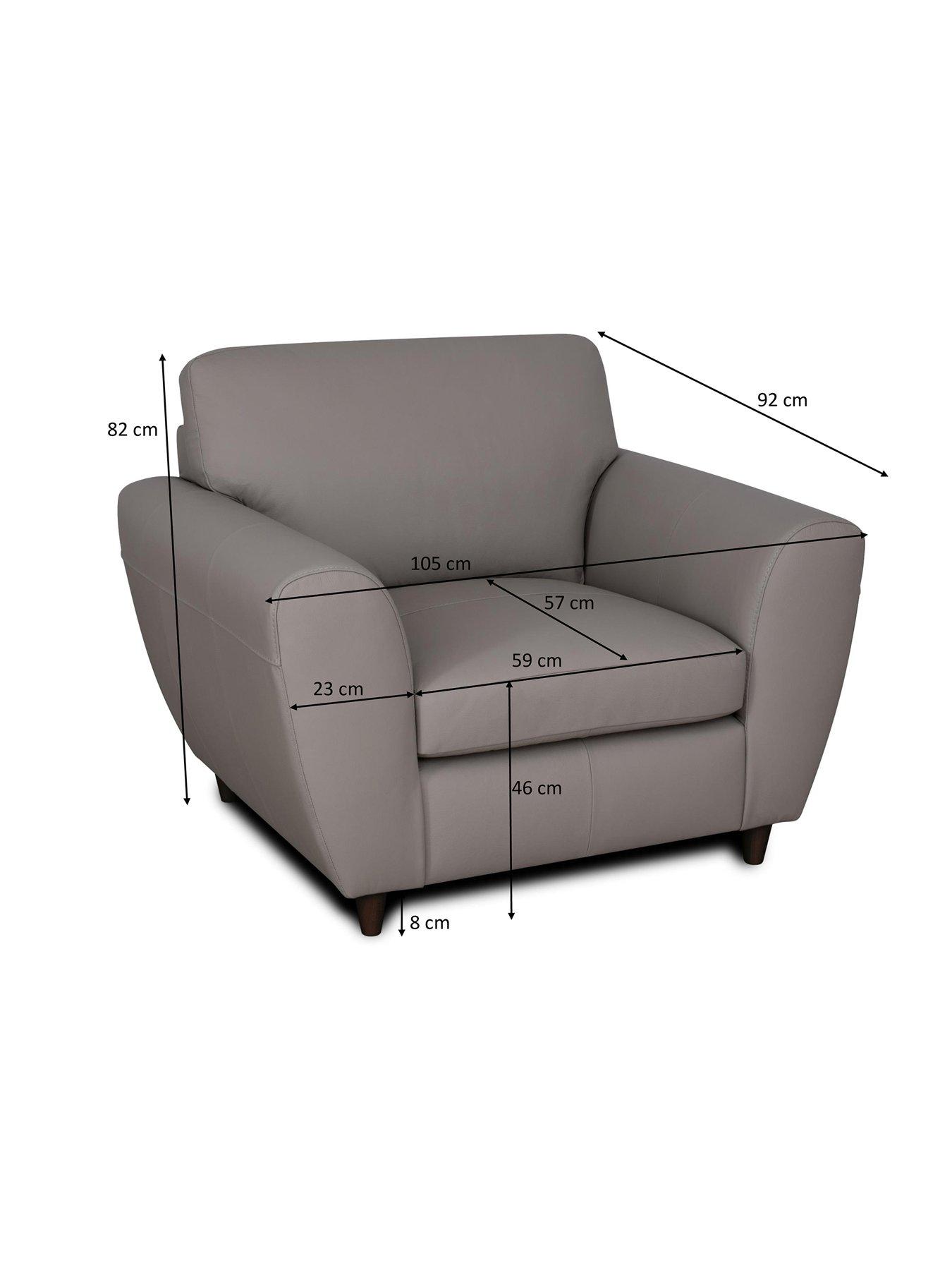 Image 6 of 7 of The Very Collection Shay 100%&nbsp;Leather Armchair