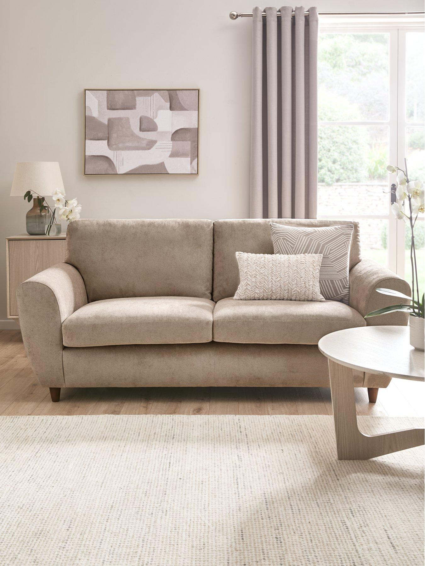 Very Home Shay 3 Seater Fabric Standard Back Sofa - FSC Certified