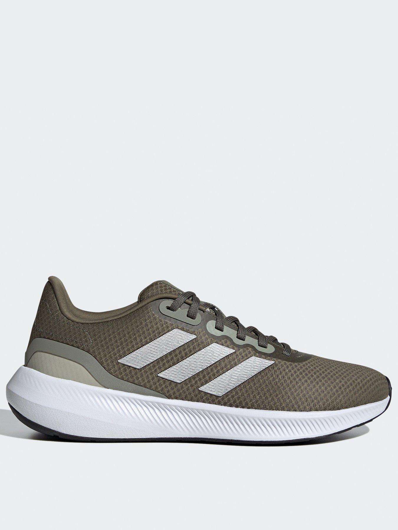 Mens khaki adidas trainers on sale